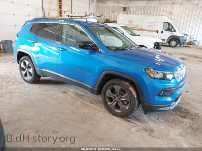 2022 Jeep COMPASS Latitude LUX 4X4, синий — VIN 3C4NJDFB5NT133012, IAAI