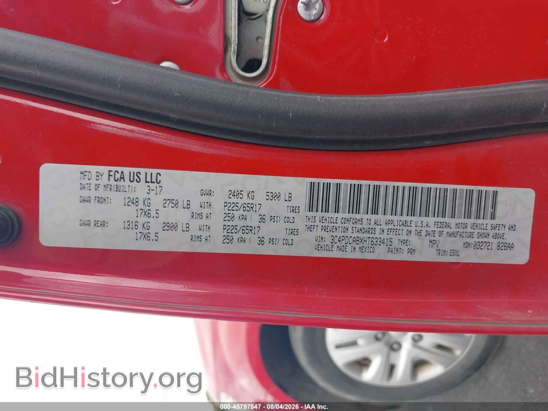 2017 DODGE JOURNEY - VIN: 3C4PDCABXHT633415 - Photo 9