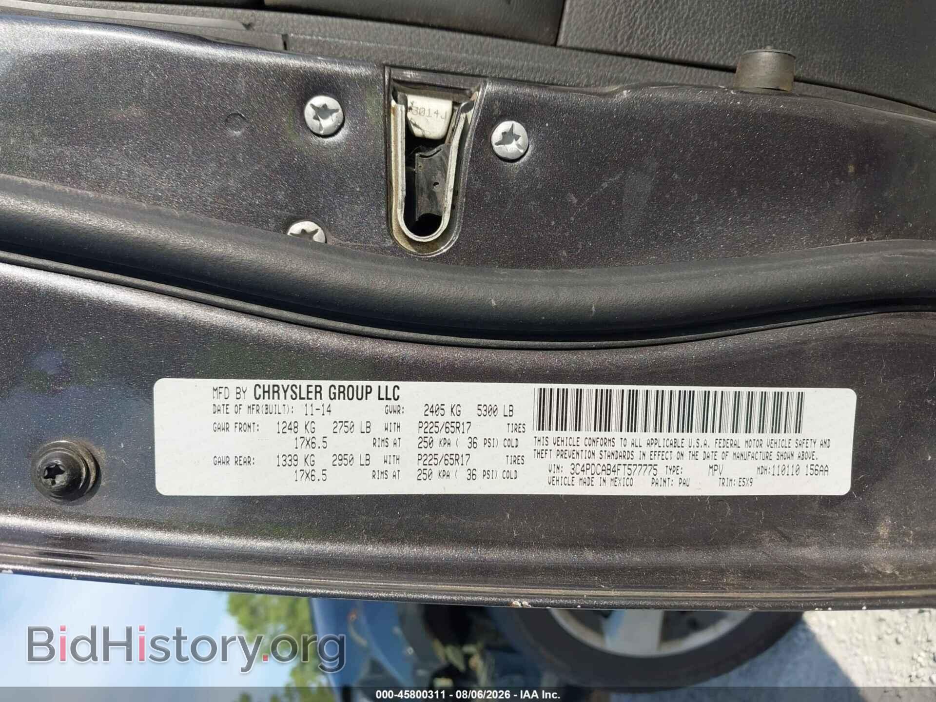 2015 DODGE JOURNEY - VIN: 3C4PDCAB4FT577775 - Photo 9