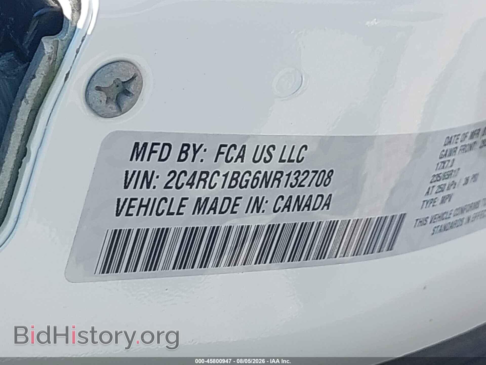 2022 CHRYSLER PACIFICA - VIN: 2C4RC1BG6NR132708 - Photo 9