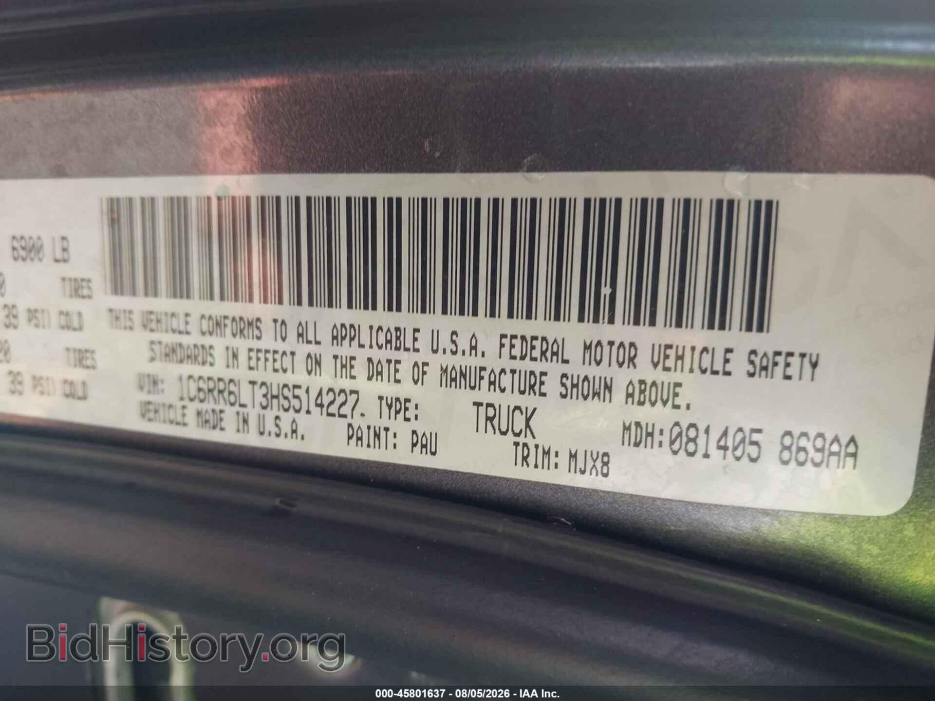 2017 RAM 1500 - VIN: 1C6RR6LT3HS514227 - Фото 9