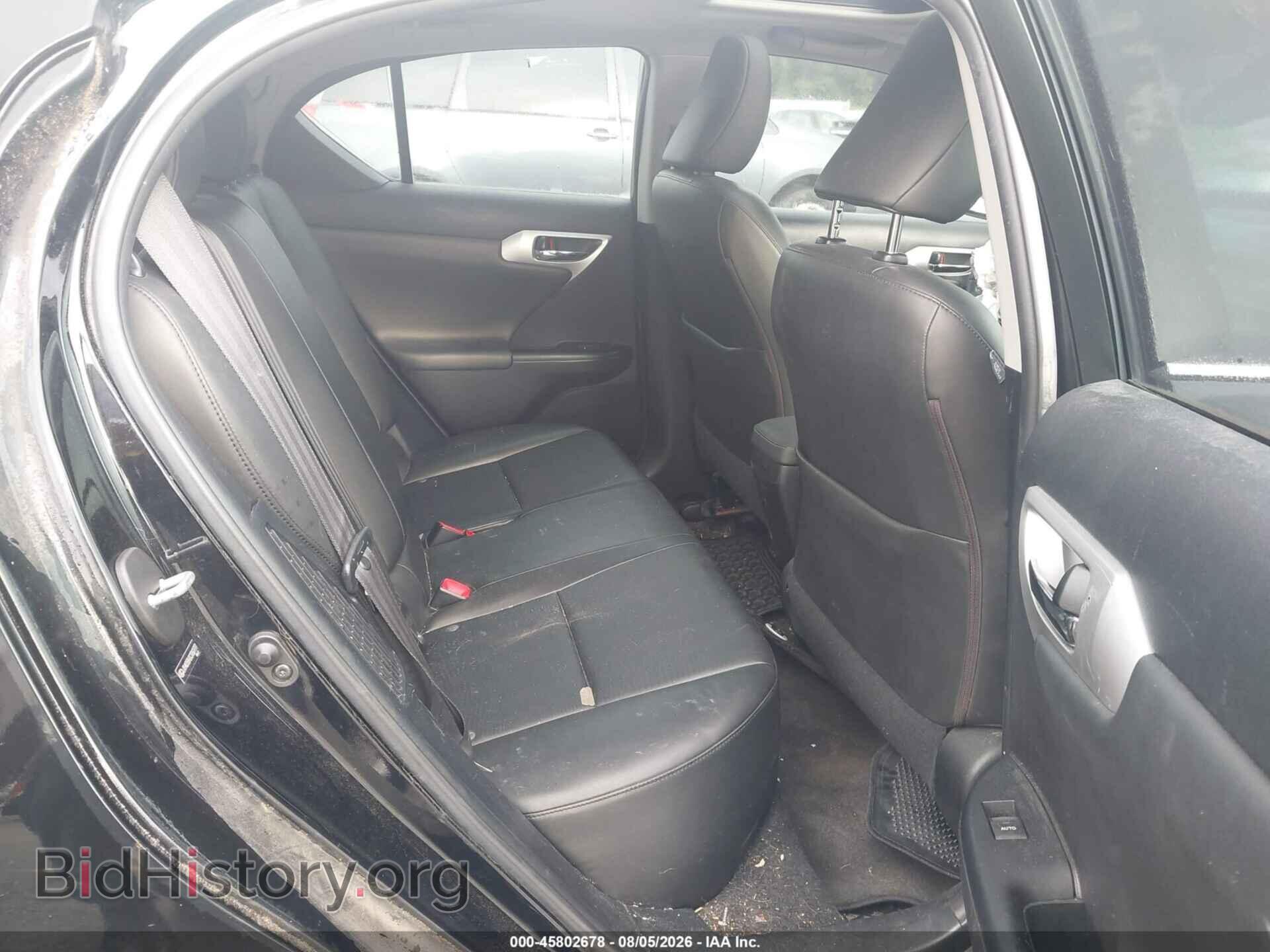 2012 LEXUS CT 200H - VIN: JTHKD5BH2C2062777 - Photo 8