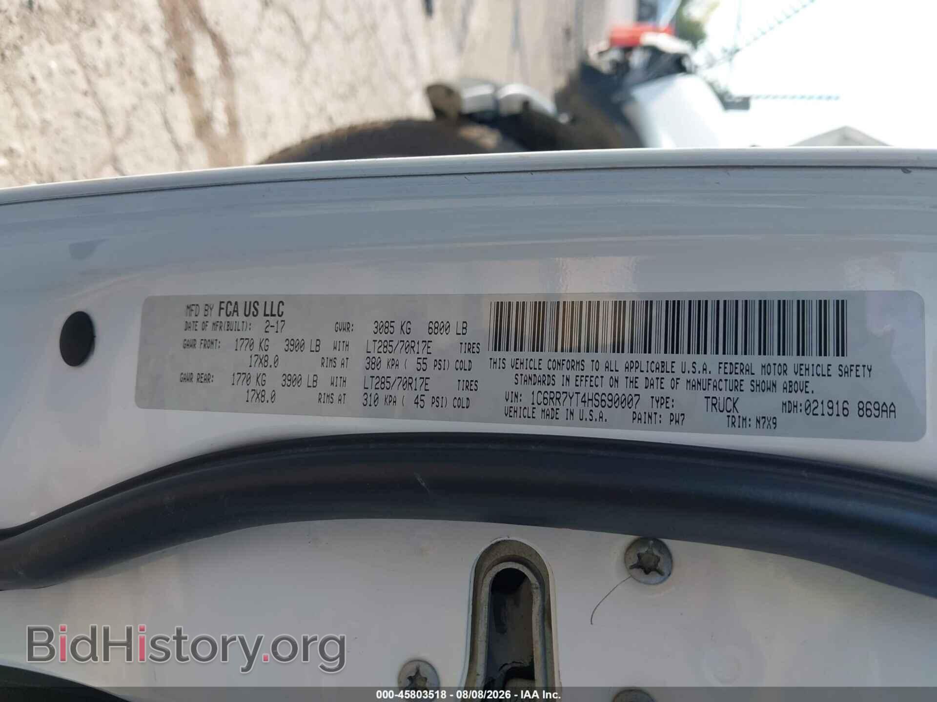 2017 RAM 1500 - VIN: 1C6RR7YT4HS690007 - Photo 9