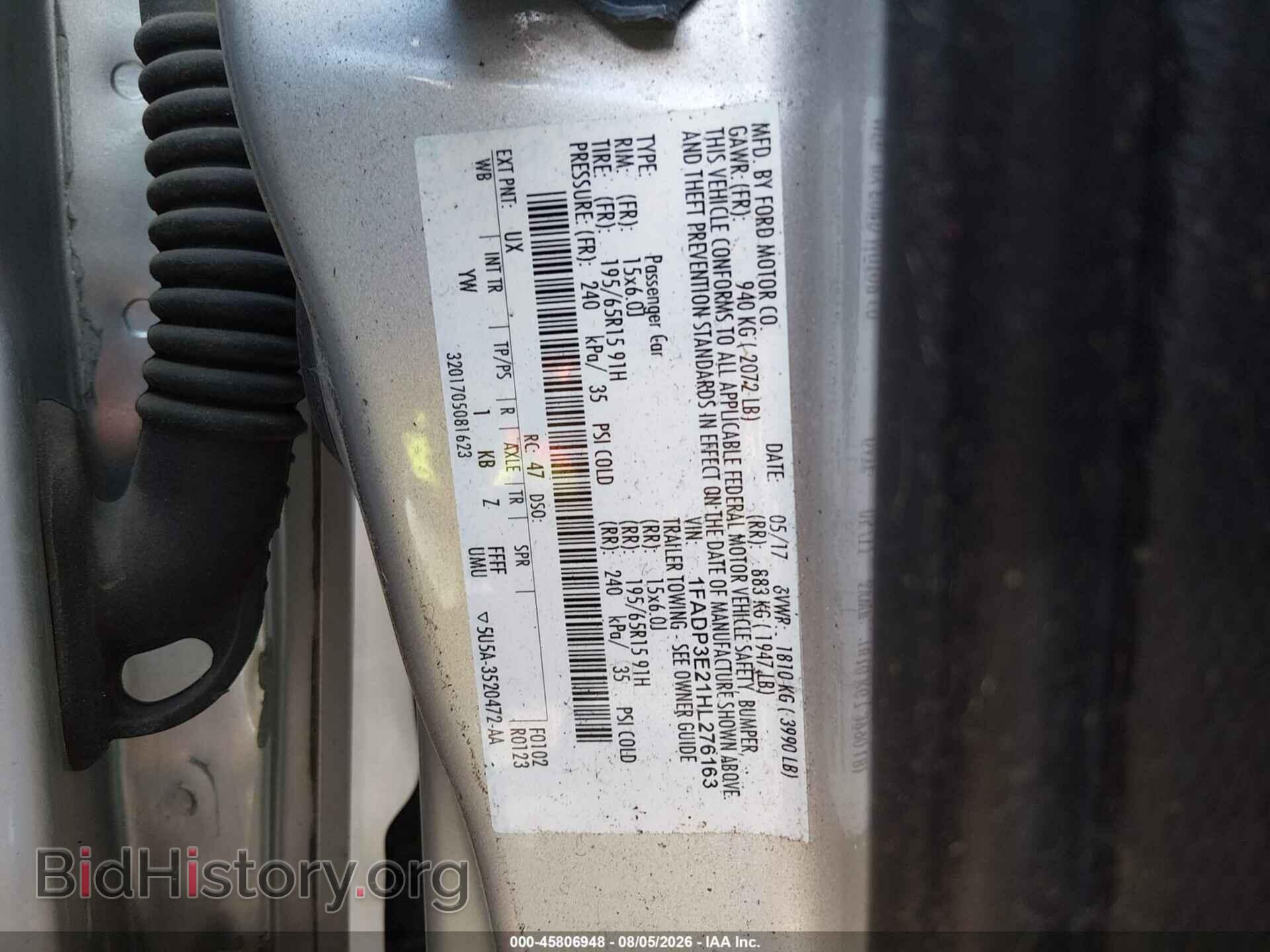 2017 FORD FOCUS - VIN: 1FADP3E21HL276163 - Photo 9