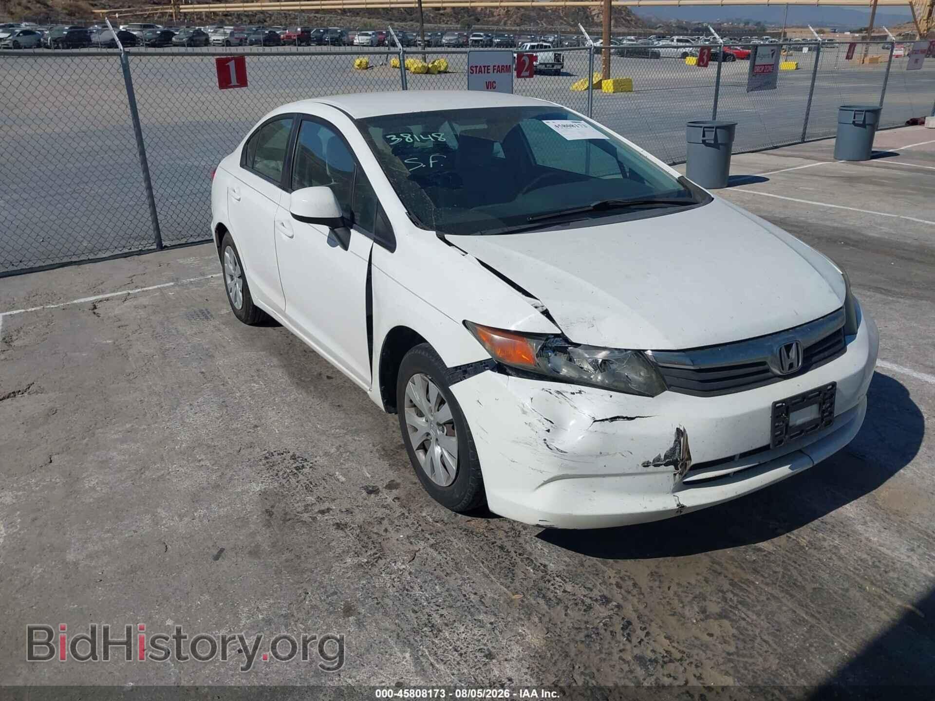 Photo 19XFB2E56CE005073 - HONDA CIVIC 2012