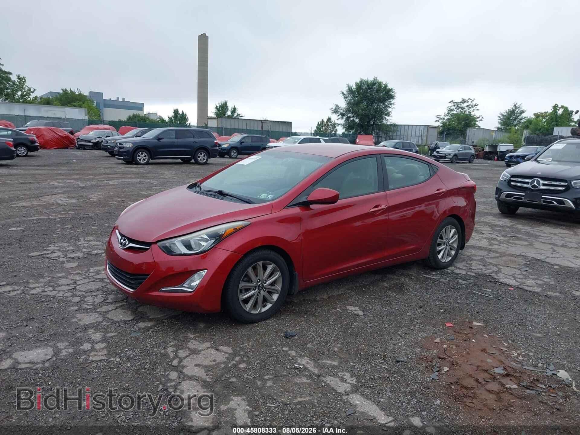 2016 HYUNDAI ELANTRA - VIN: 5NPDH4AE7GH790177 - Фото 2
