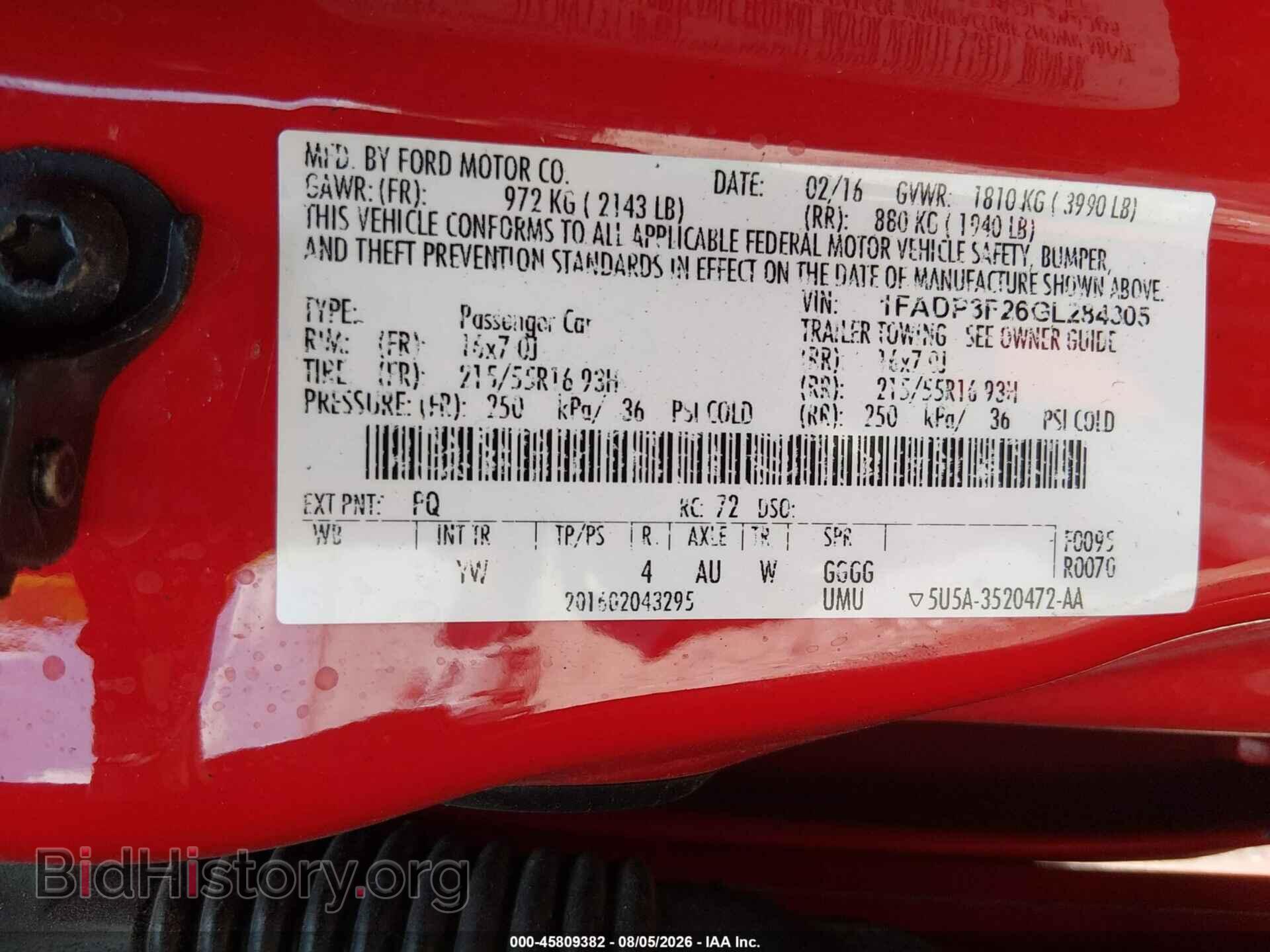 2016 FORD FOCUS - VIN: 1FADP3F26GL284305 - Photo 9