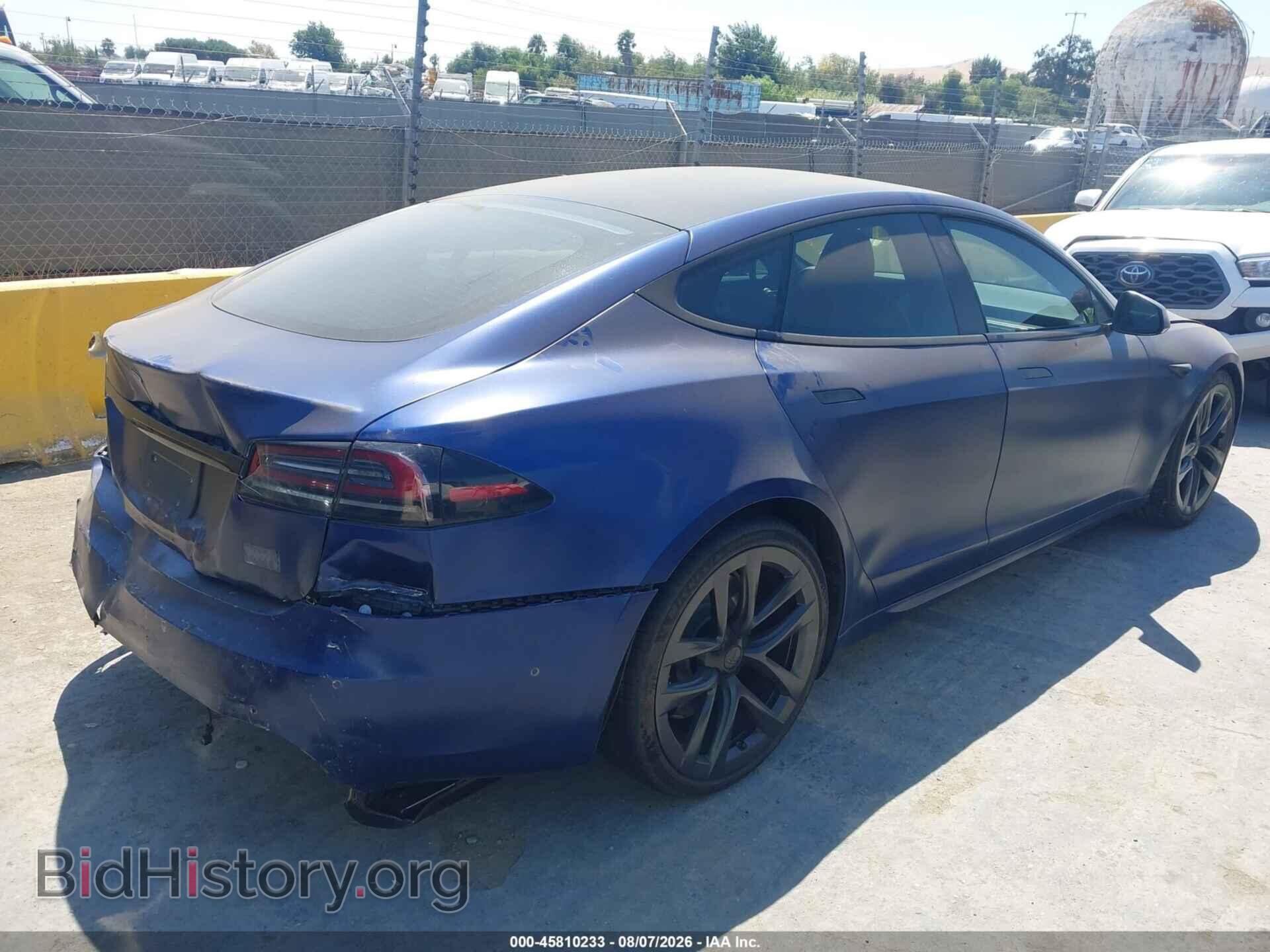 2022 TESLA MODEL S - VIN: 5YJSA1E65NF483325 - Фото 4