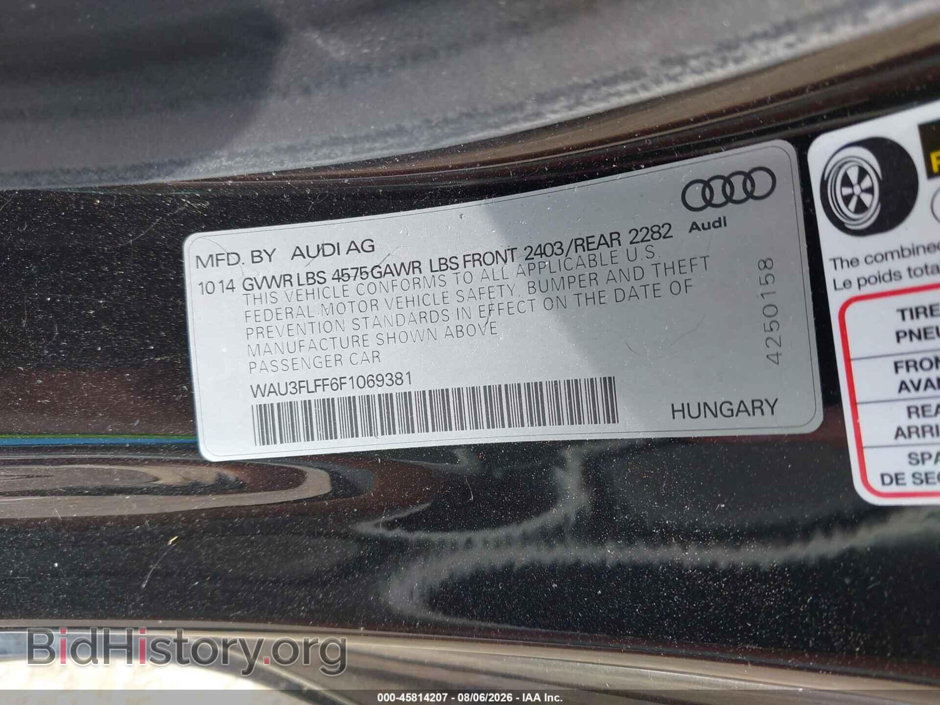 2015 AUDI A3 - VIN: WAU3FLFF6F1069381 - Photo 9