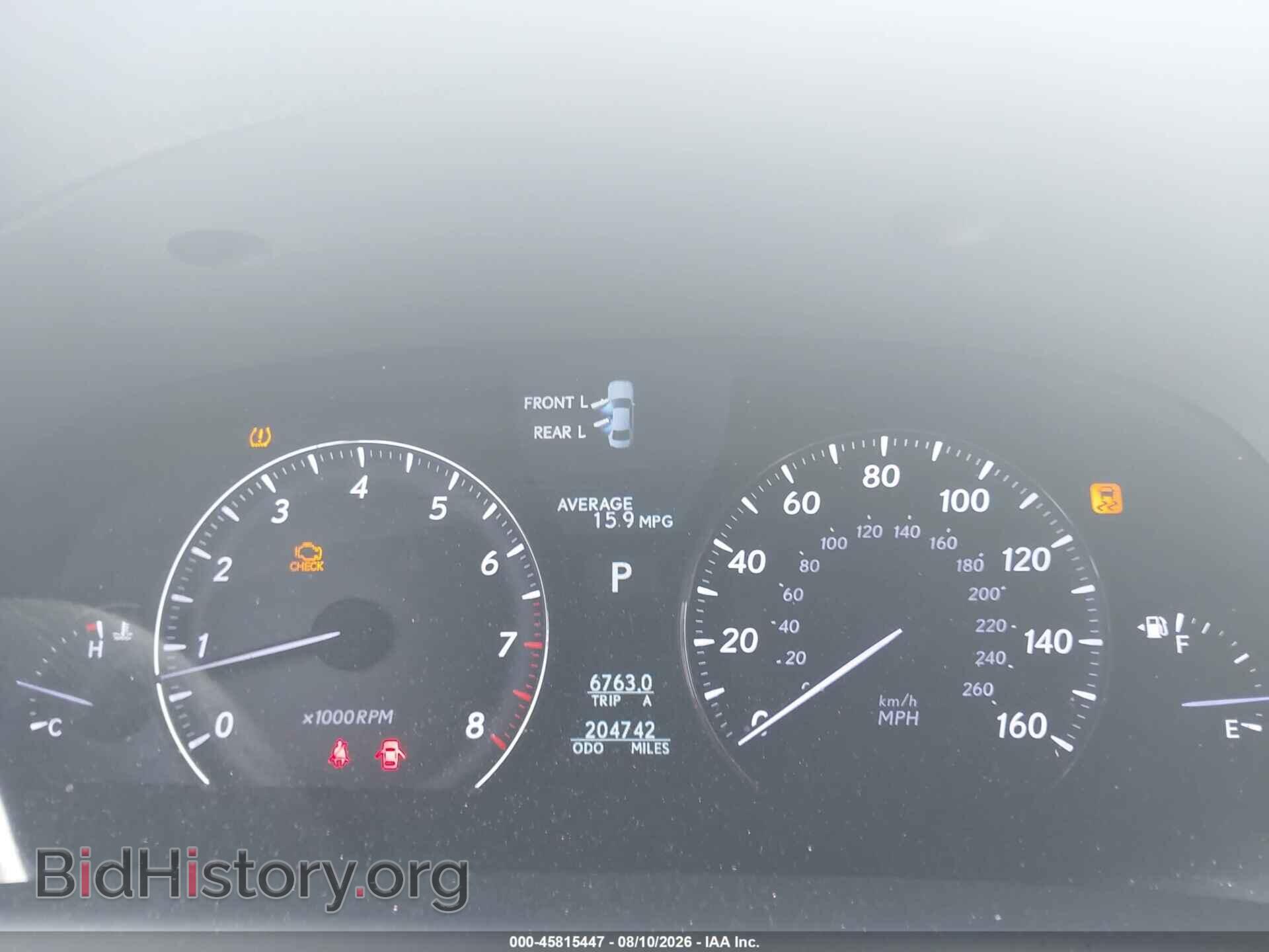 2010 LEXUS LS 460 - VIN: JTHBL5EF5A5099167 - Photo 7