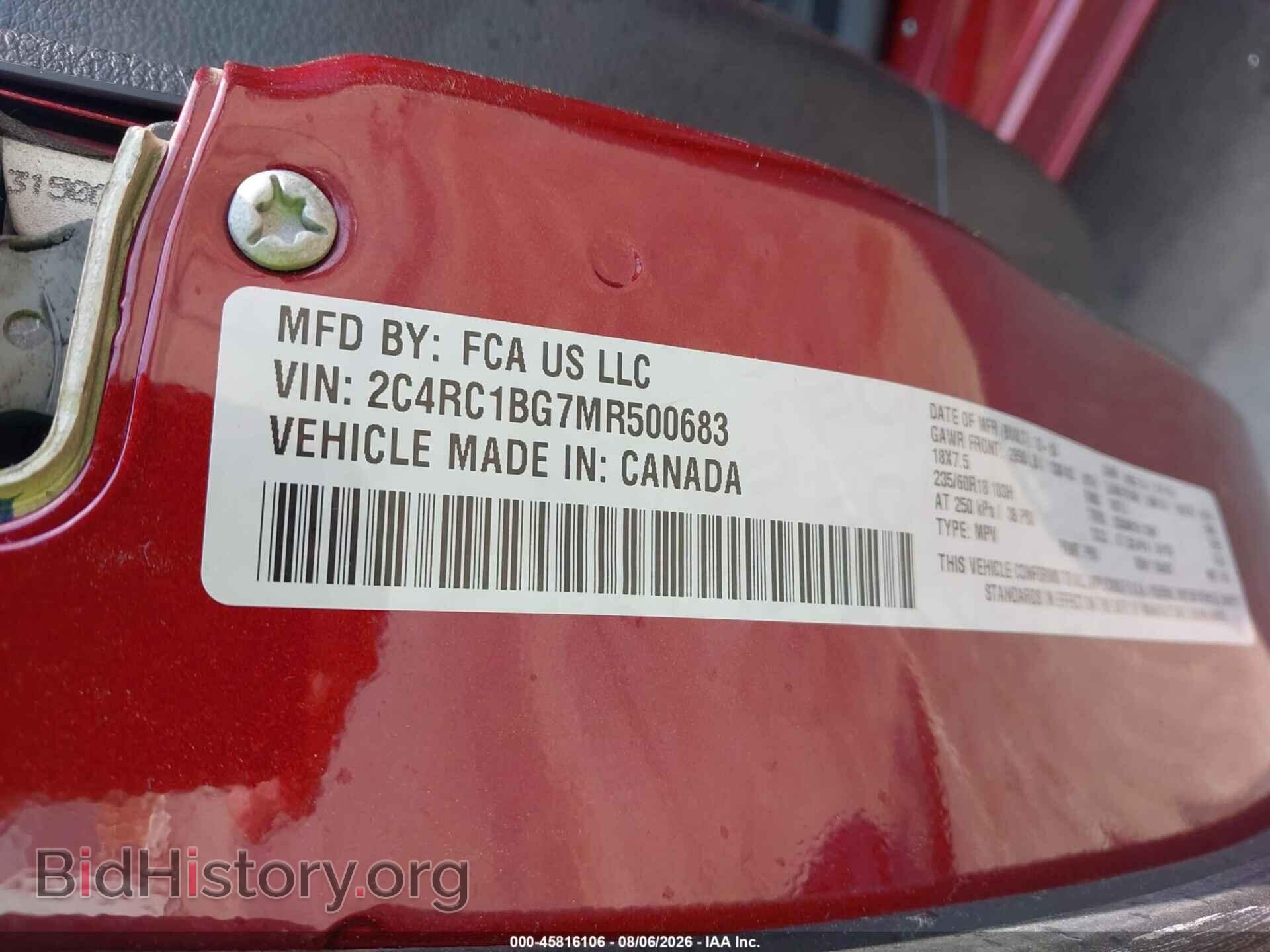2021 CHRYSLER PACIFICA - VIN: 2C4RC1BG7MR500683 - Photo 9