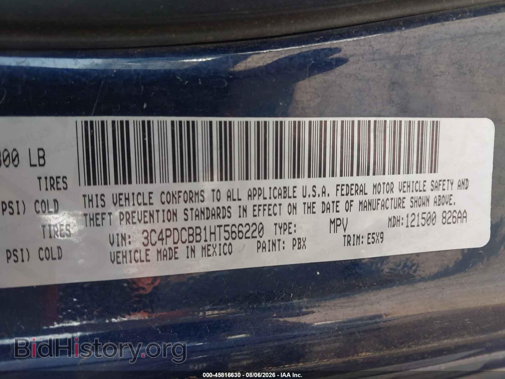 2017 DODGE JOURNEY - VIN: 3C4PDCBB1HT566220 - Photo 9