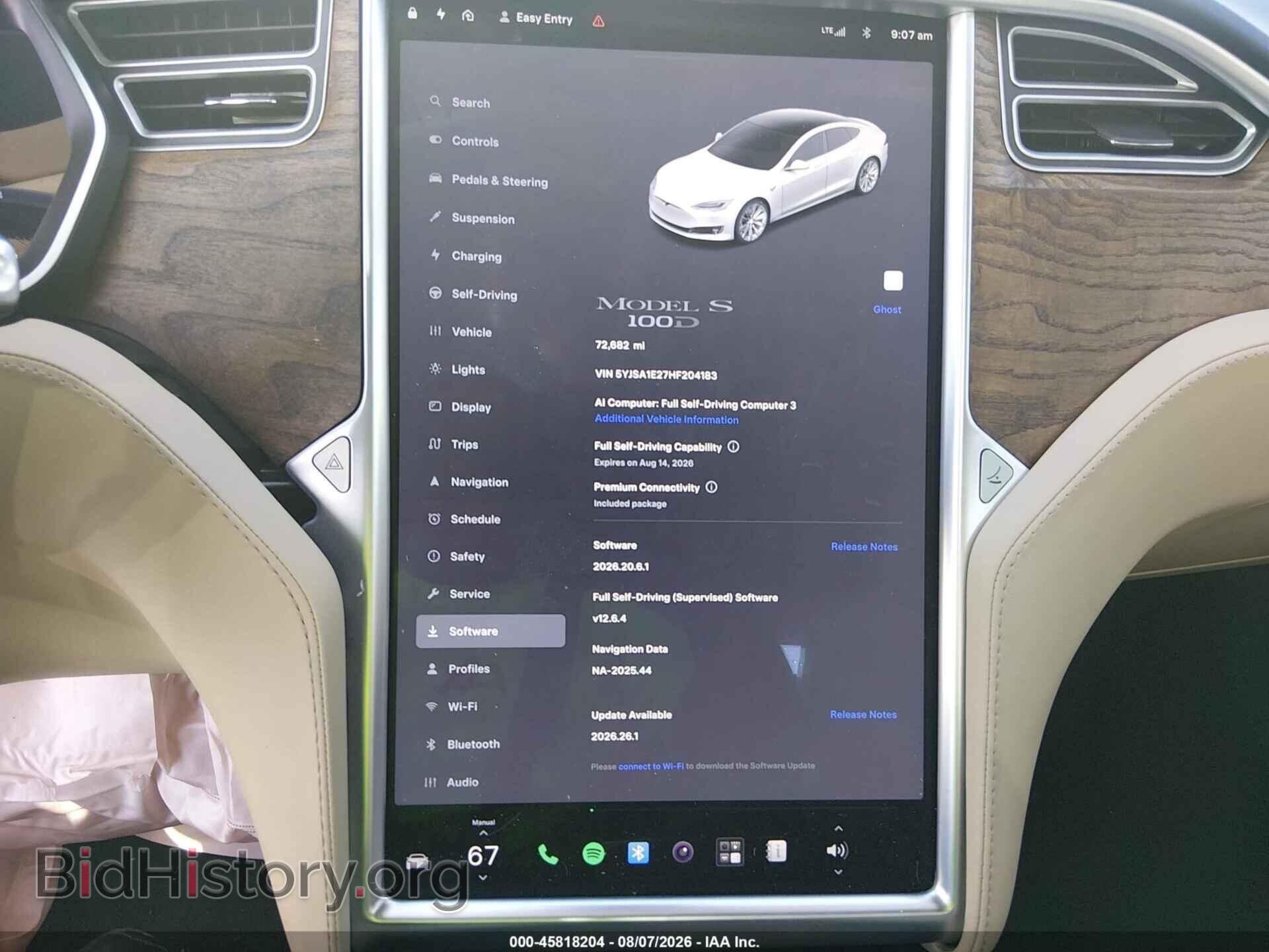 2017 TESLA MODEL S - VIN: 5YJSA1E27HF204183 - Photo 7