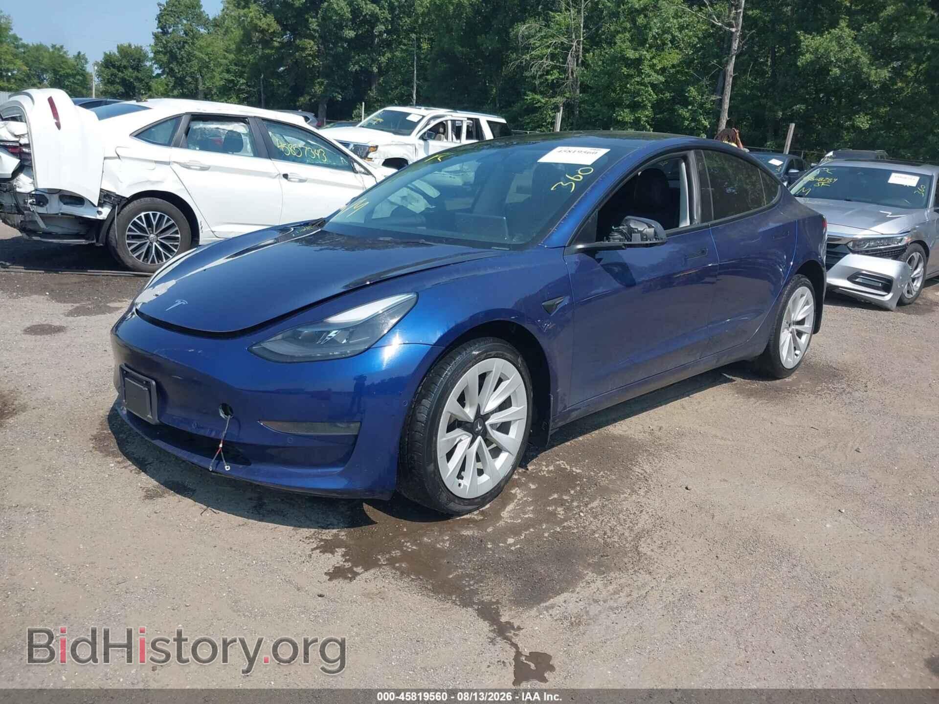 2022 TESLA MODEL 3 - VIN: 5YJ3E1EA9NF369194 - Фото 2