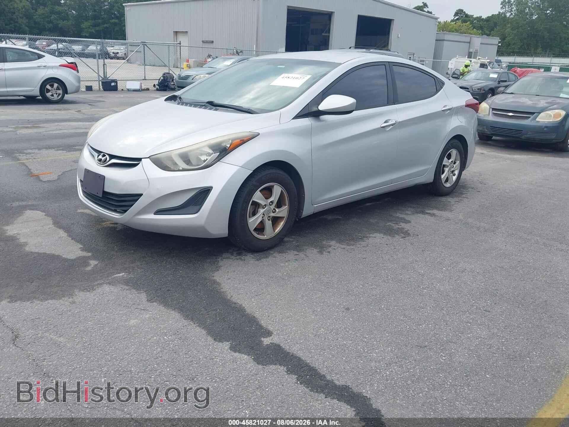 2014 HYUNDAI ELANTRA - VIN: KMHDH4AE6EU048786 - Фото 2