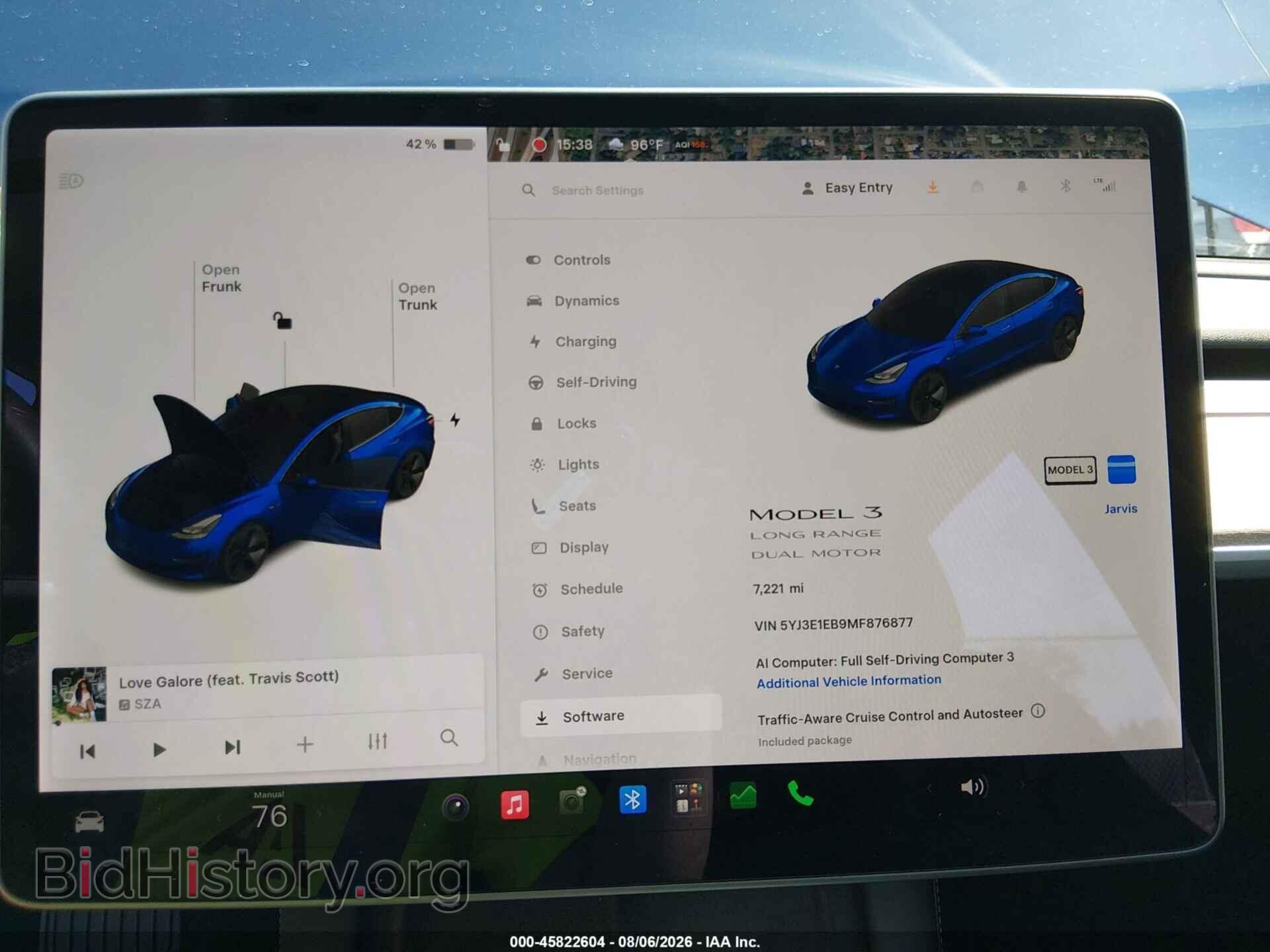 2021 TESLA MODEL 3 - VIN: 5YJ3E1EB9MF876877 - Фото 7