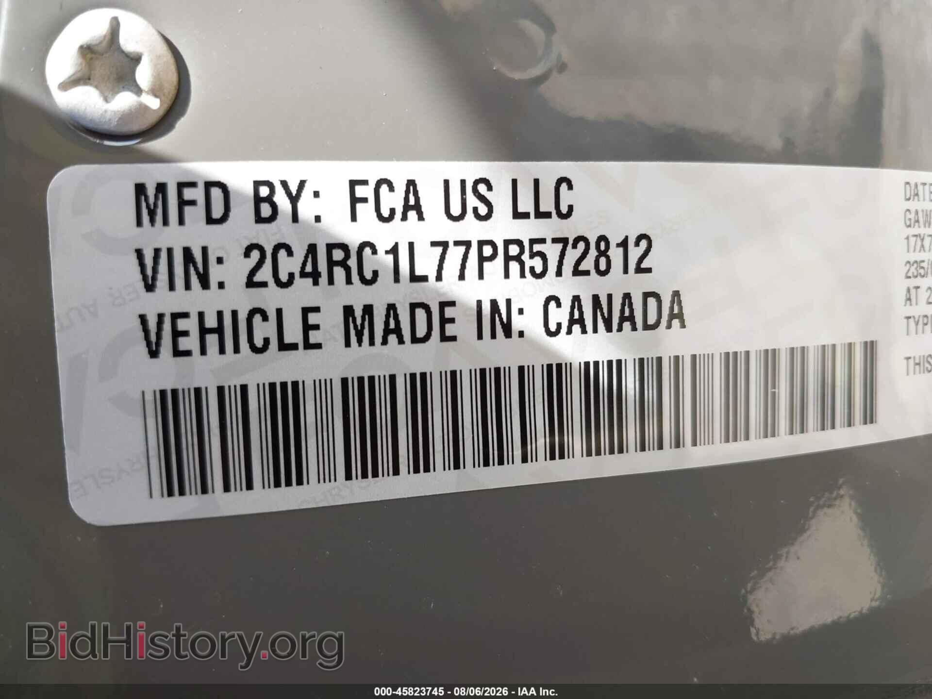 2023 CHRYSLER PACIFICA HYBRID - VIN: 2C4RC1L77PR572812 - Фото 9