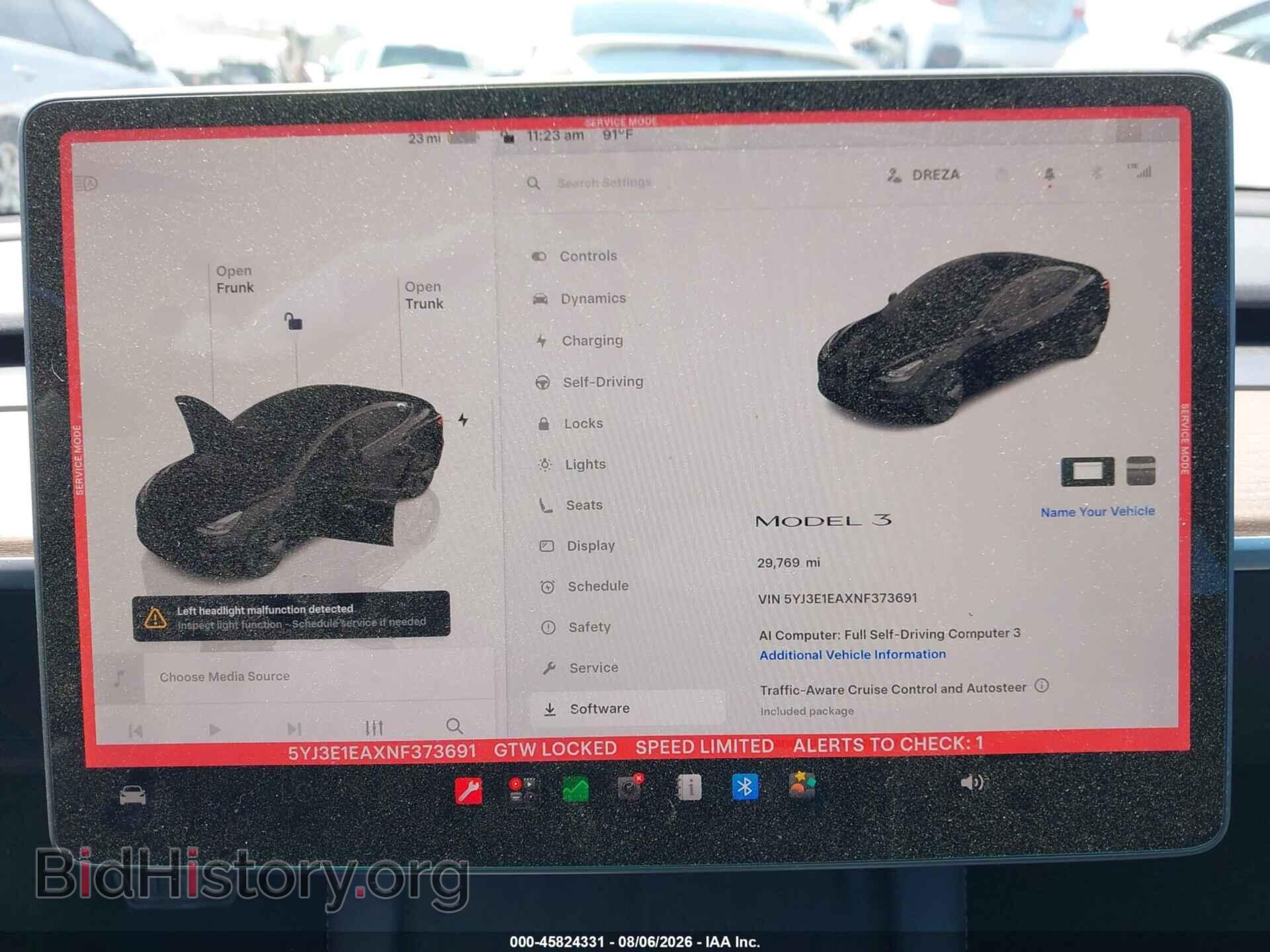 2022 TESLA MODEL 3 - VIN: 5YJ3E1EAXNF373691 - Фото 18