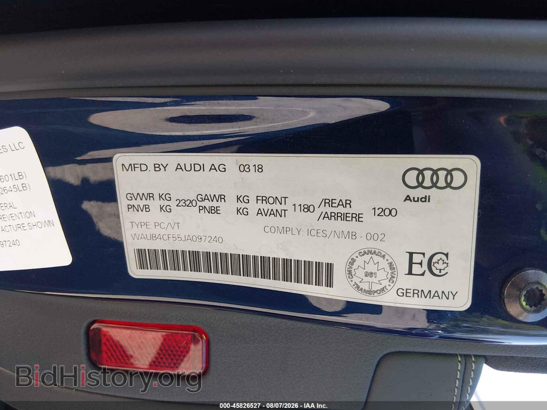 2018 AUDI S5 - VIN: WAUB4CF55JA097240 - Photo 9