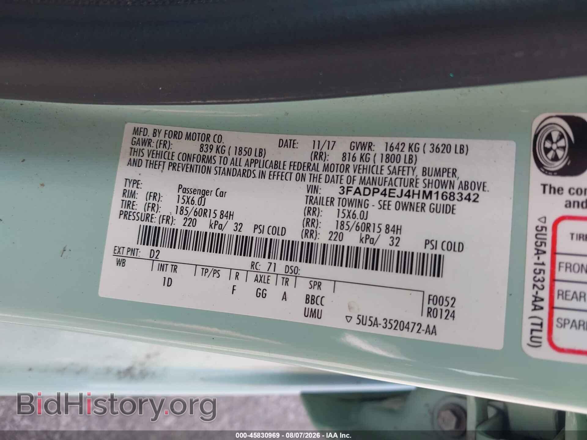 2017 FORD FIESTA - VIN: 3FADP4EJ4HM168342 - Photo 9