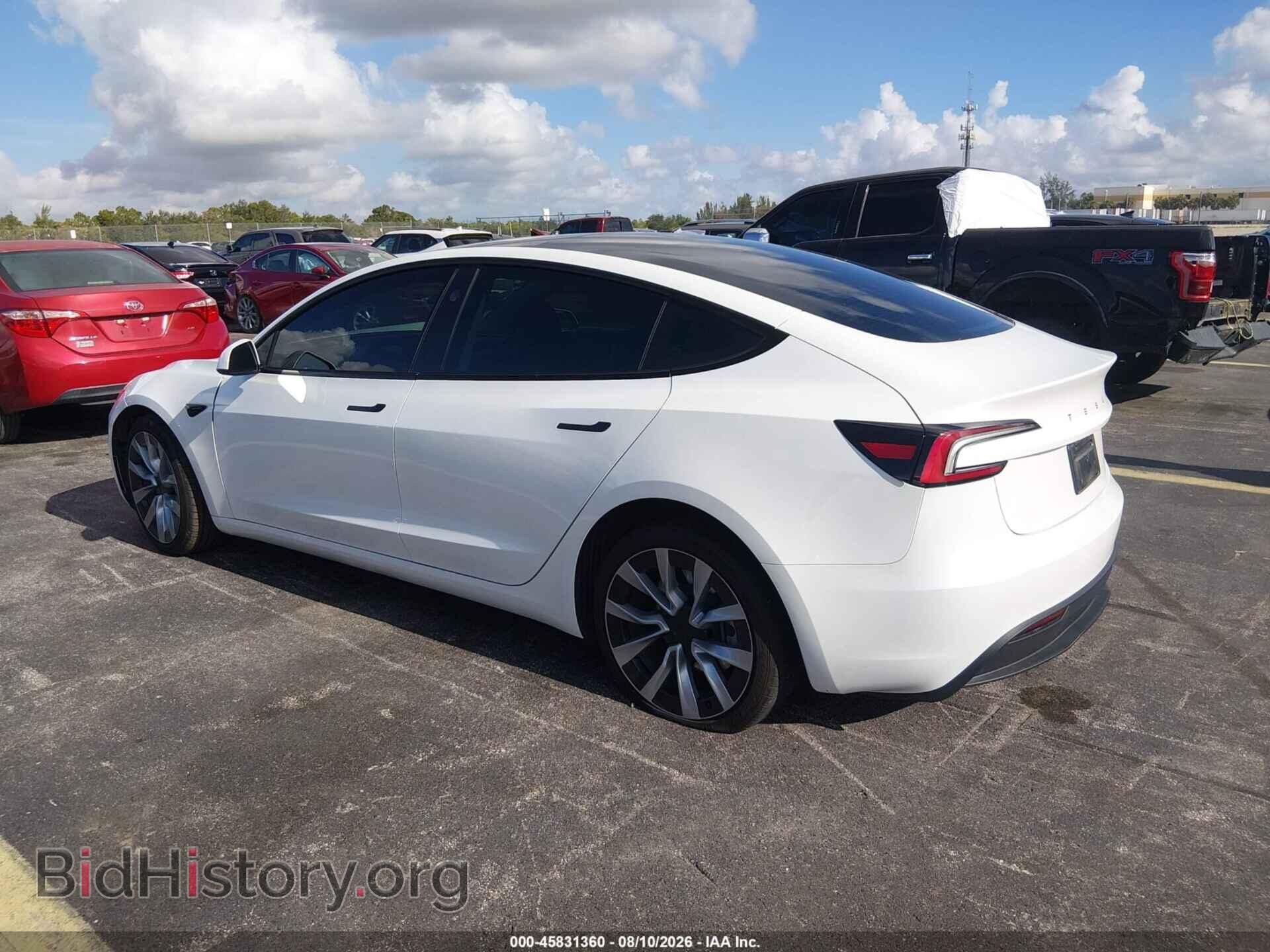 2025 TESLA MODEL 3 - VIN: 5YJ3E1EA6SF937090 - Photo 3