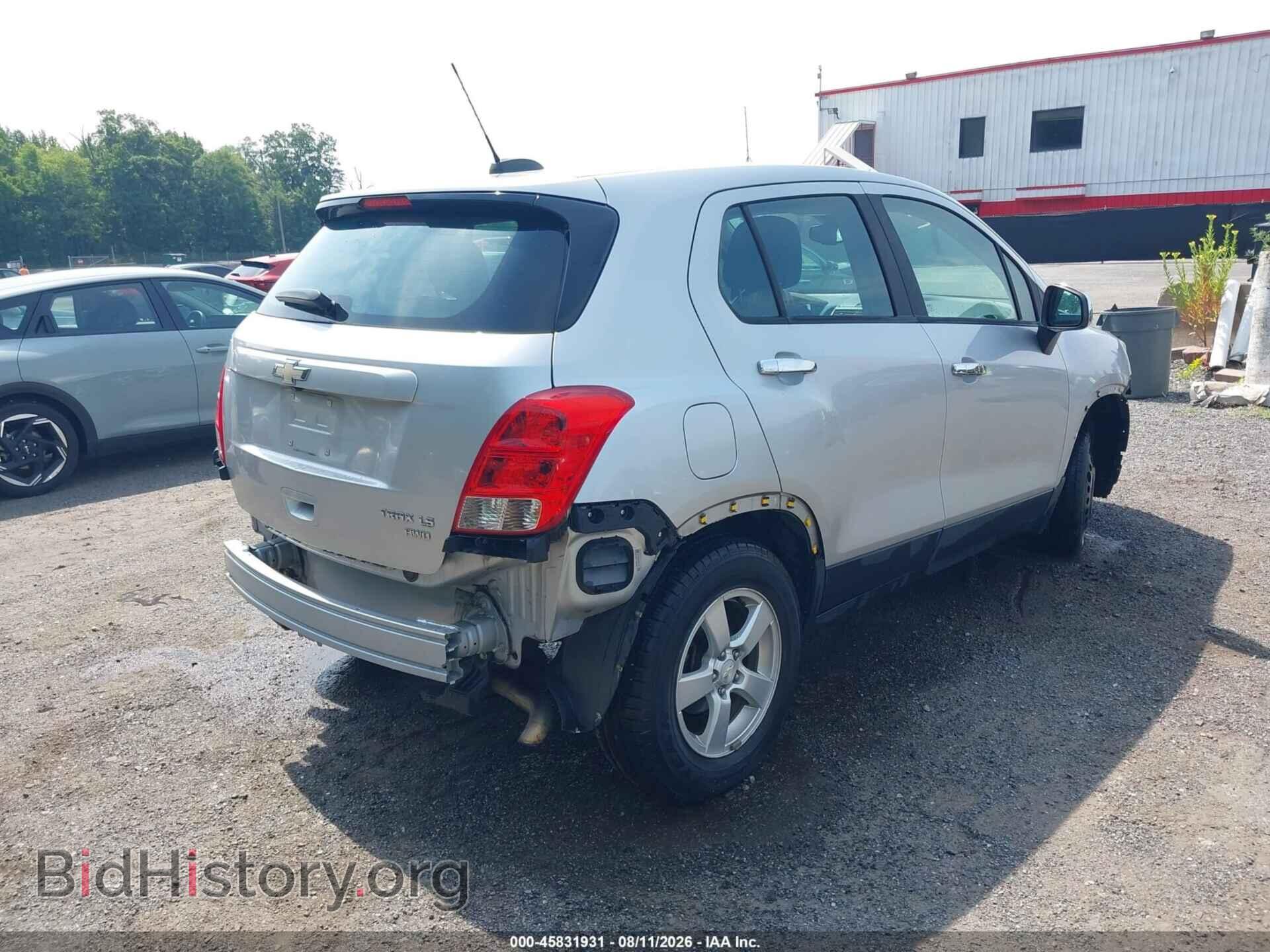 2016 CHEVROLET TRAX - VIN: KL7CJNSB2GB742191 - Фото 4