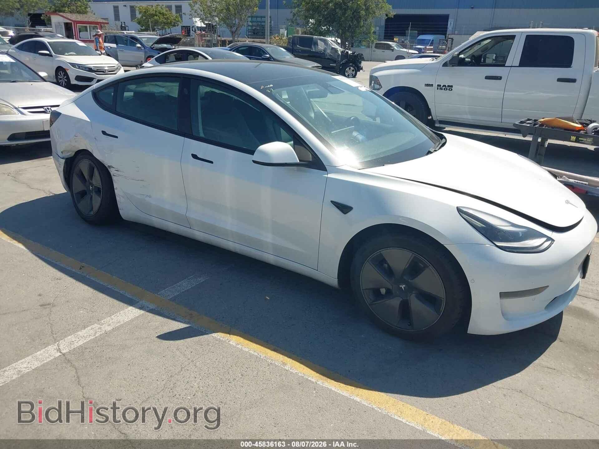 Photo 5YJ3E1EA4MF002136 - TESLA MODEL 3 2021