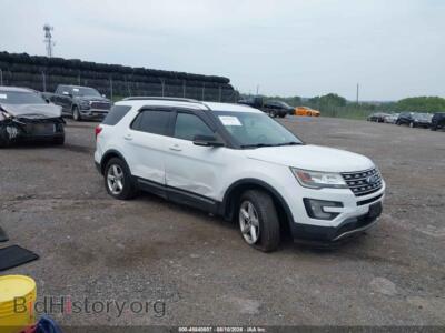 2016 Ford EXPLORER XLT, white — VIN 1FM5K8D85GGD08941, IAAI