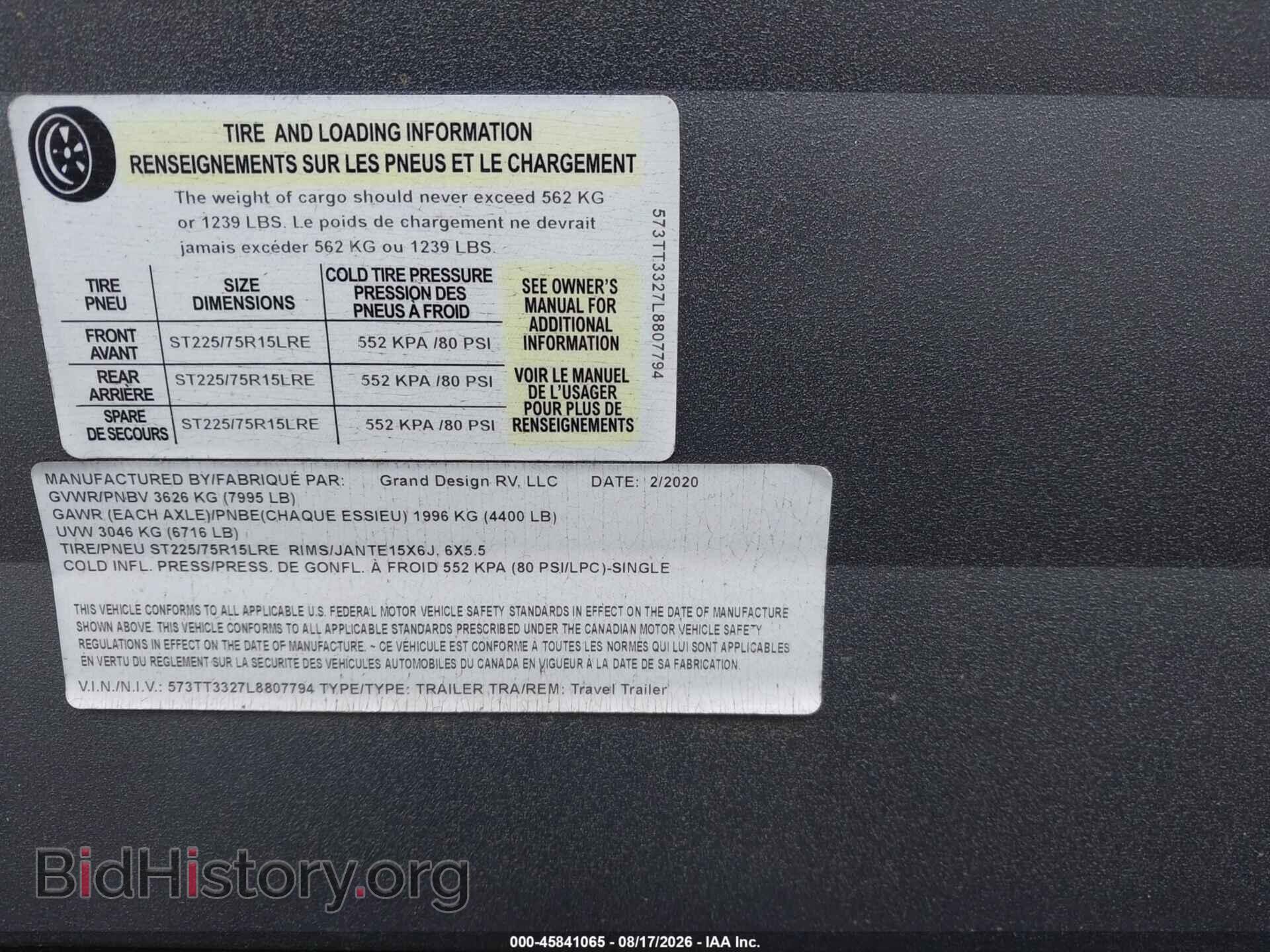 2020 GRAND DESIGN TRANSCEND - VIN: 573TT3327L8807794 - Фото 9