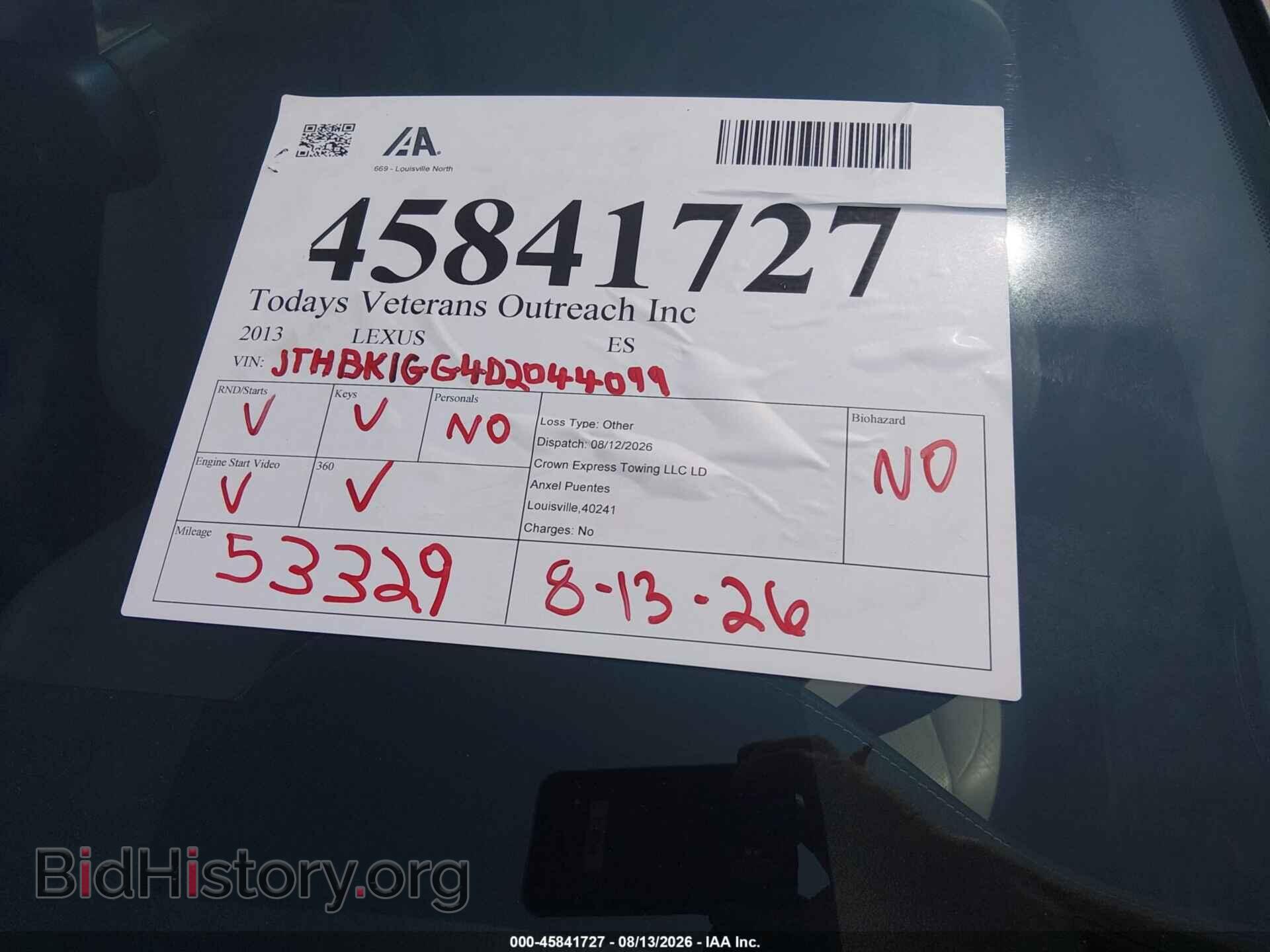 2013 LEXUS ES 350 - VIN: JTHBK1GG4D2044099 - Photo 17