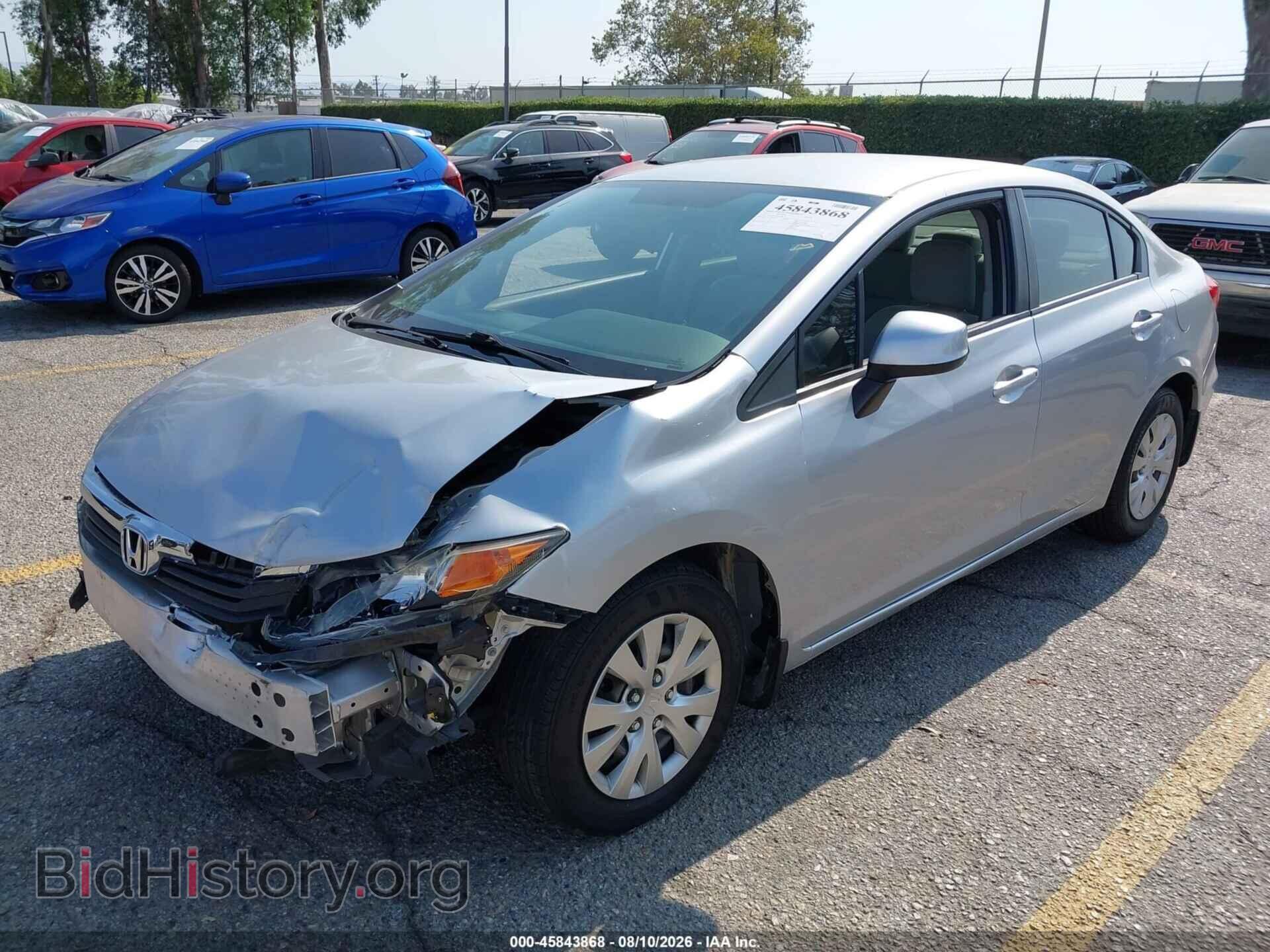 2012 HONDA CIVIC - VIN: 2HGFB2F54CH320877 - Фото 2