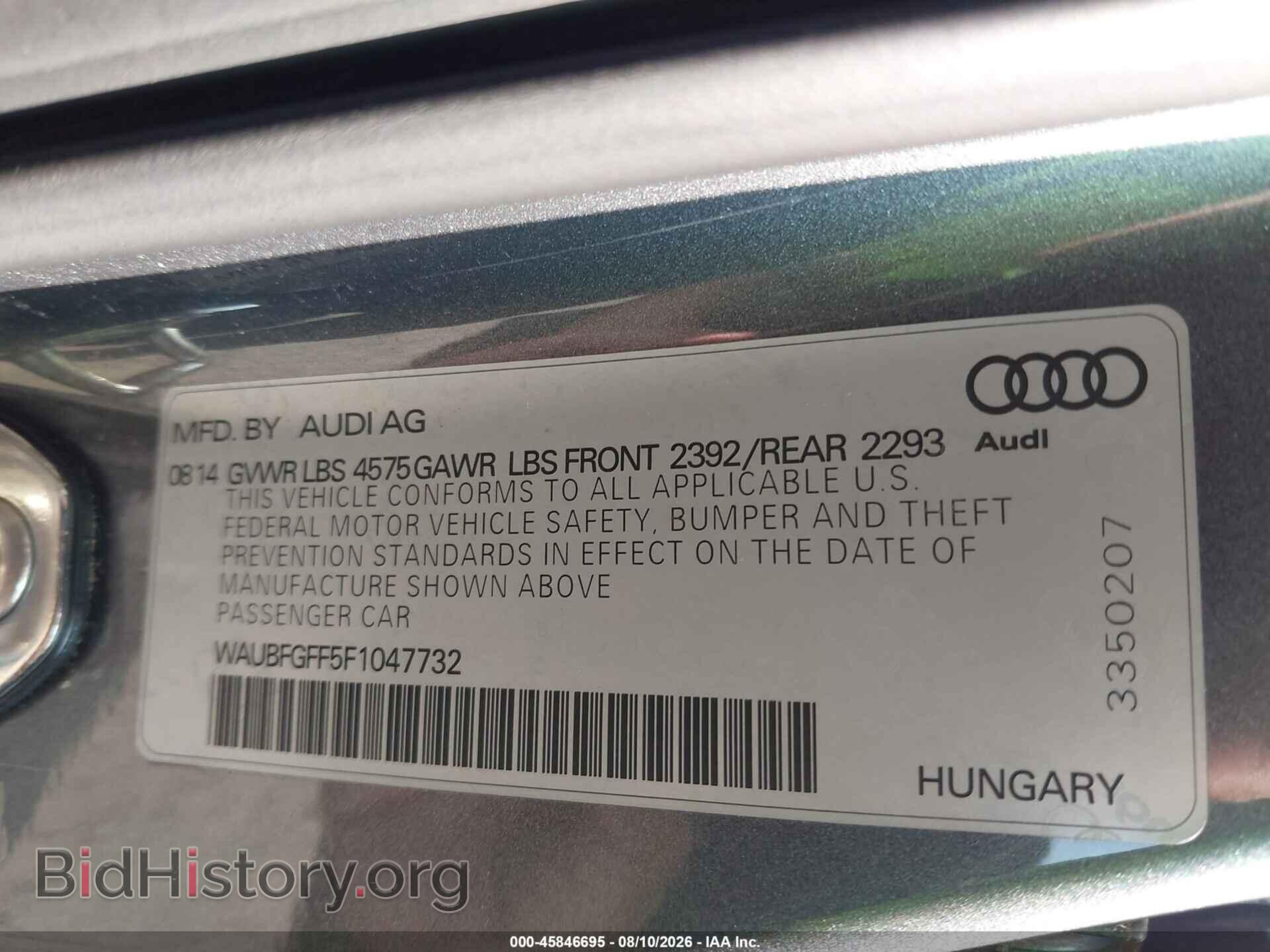 2015 AUDI A3 - VIN: WAUBFGFF5F1047732 - Photo 9