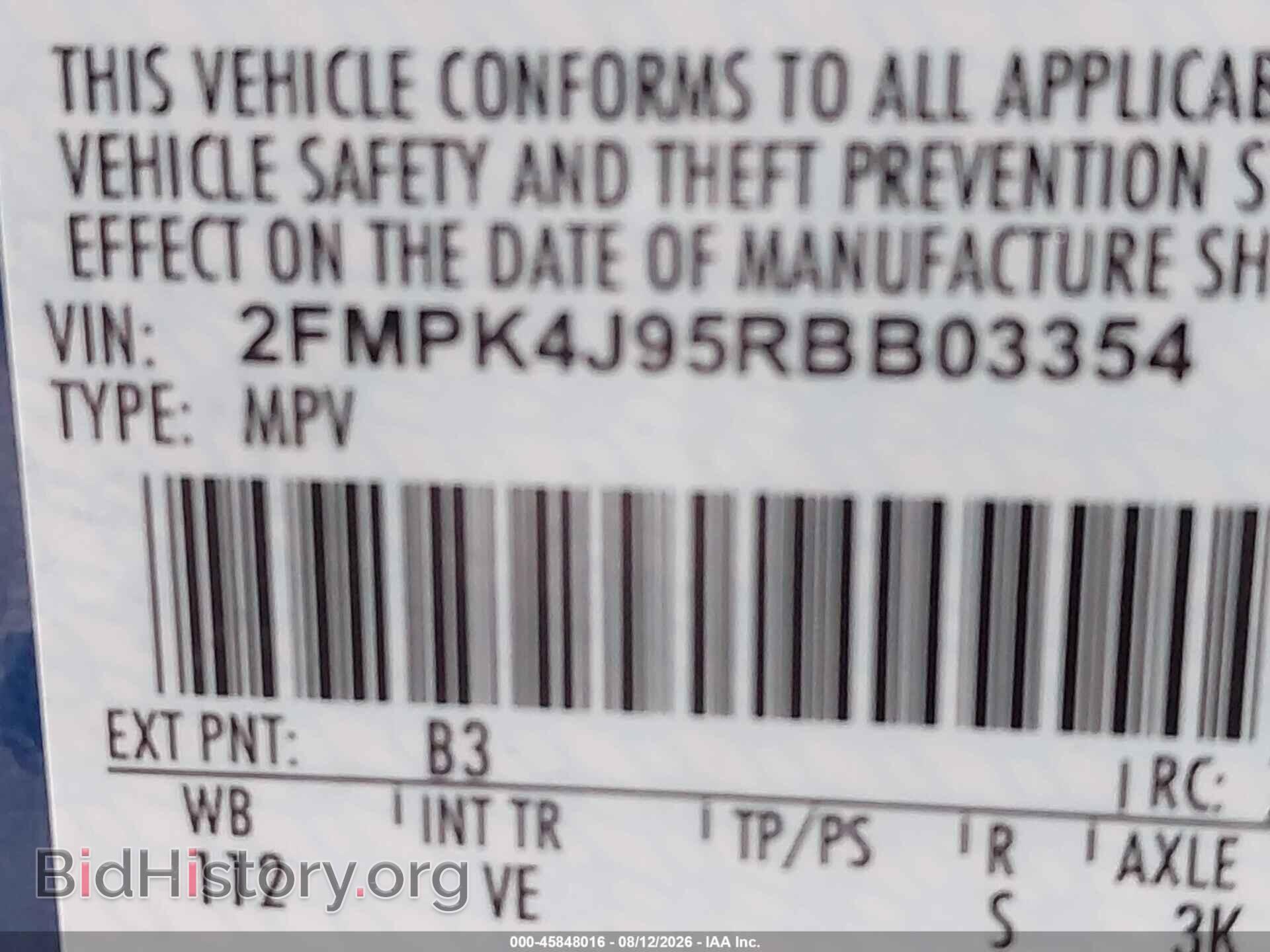 2024 FORD EDGE - VIN: 2FMPK4J95RBB03354 - Photo 9