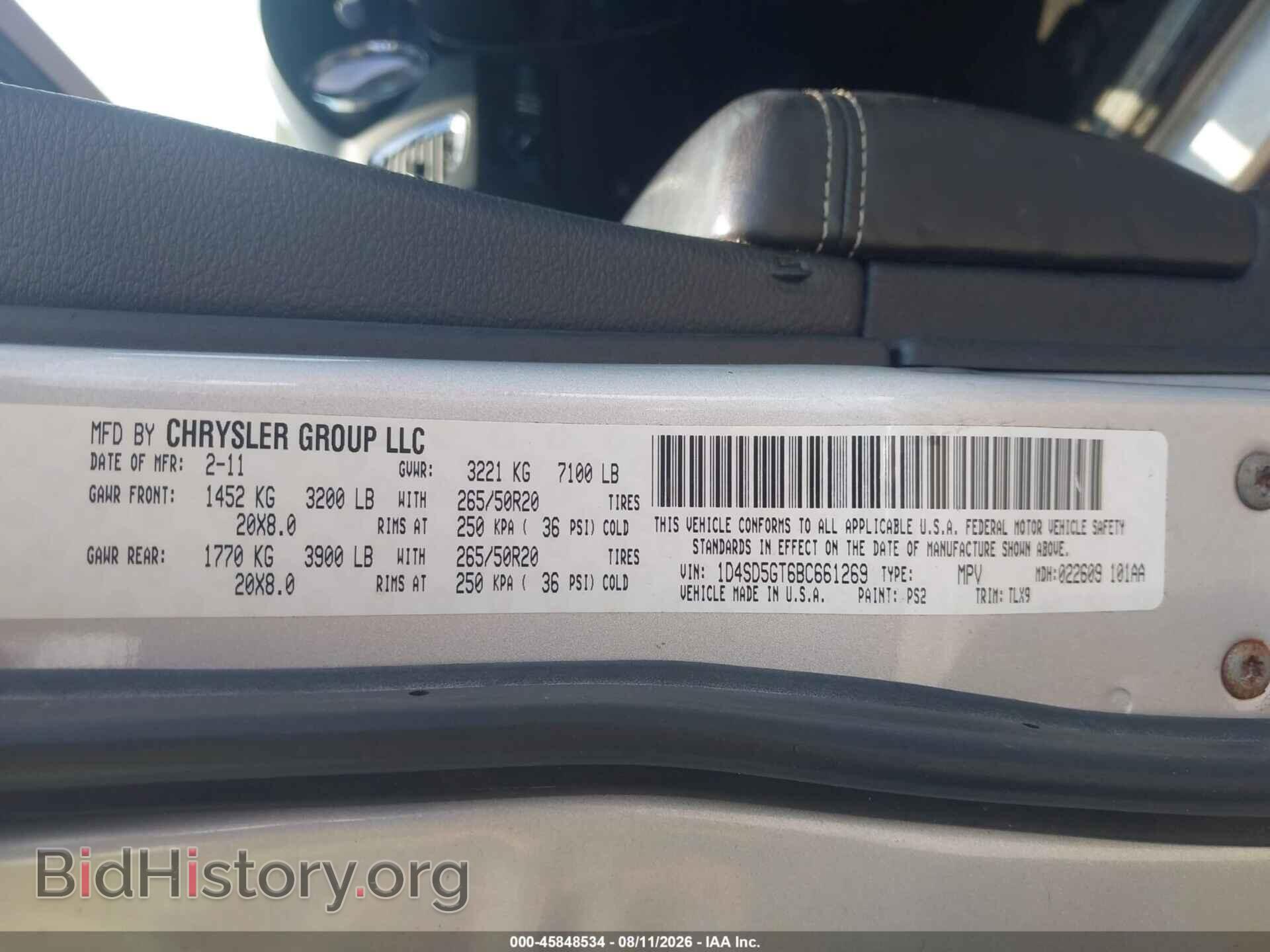 2011 DODGE DURANGO - VIN: 1D4SD5GT6BC661269 - Photo 9