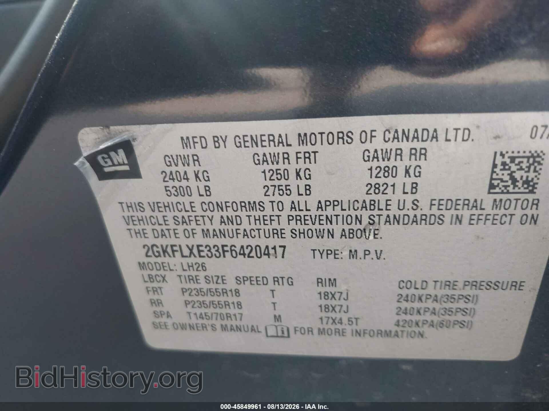 2015 GMC TERRAIN - VIN: 2GKFLXE33F6420417 - Photo 9