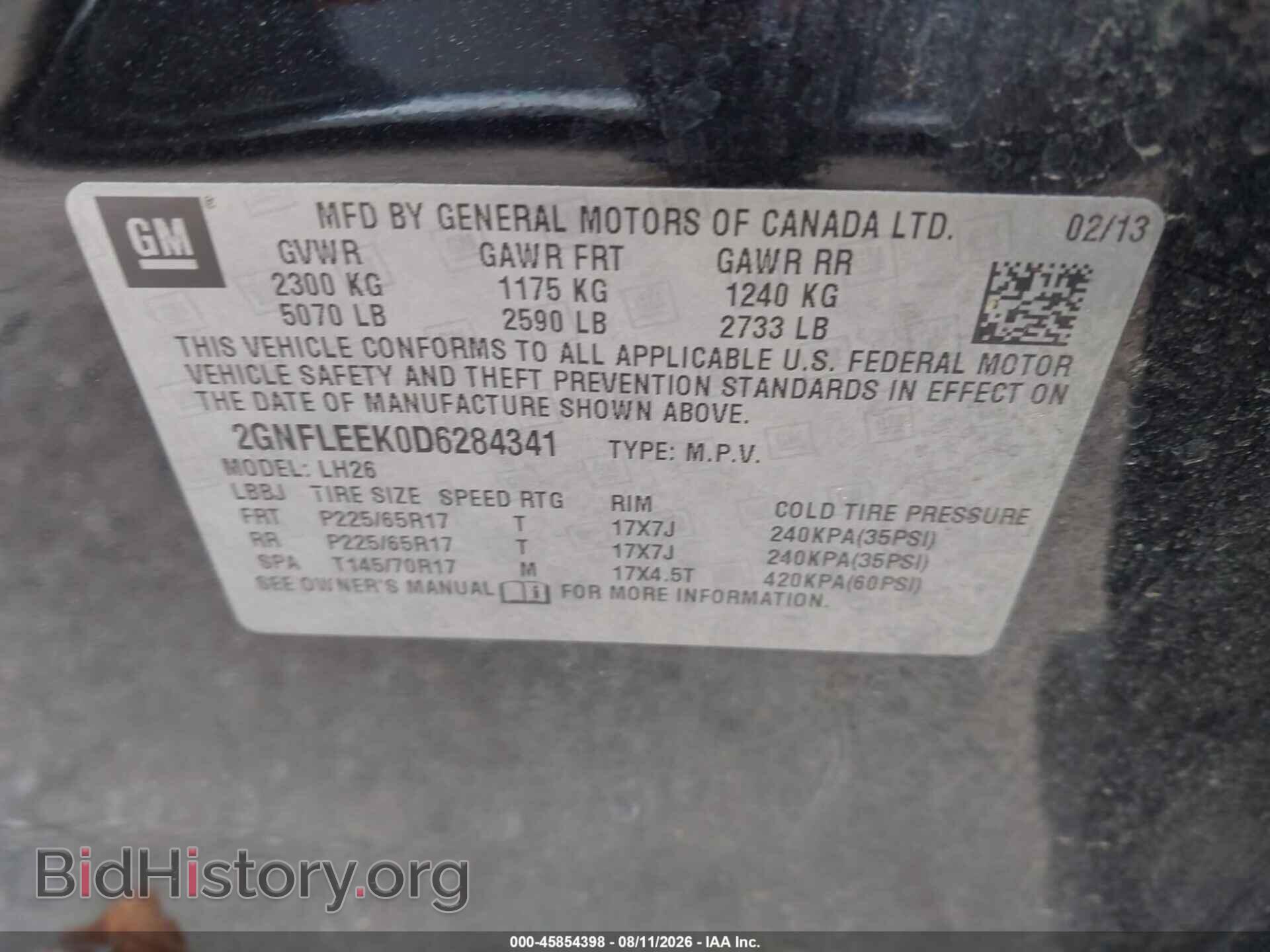 2013 CHEVROLET EQUINOX - VIN: 2GNFLEEK0D6284341 - Фото 9
