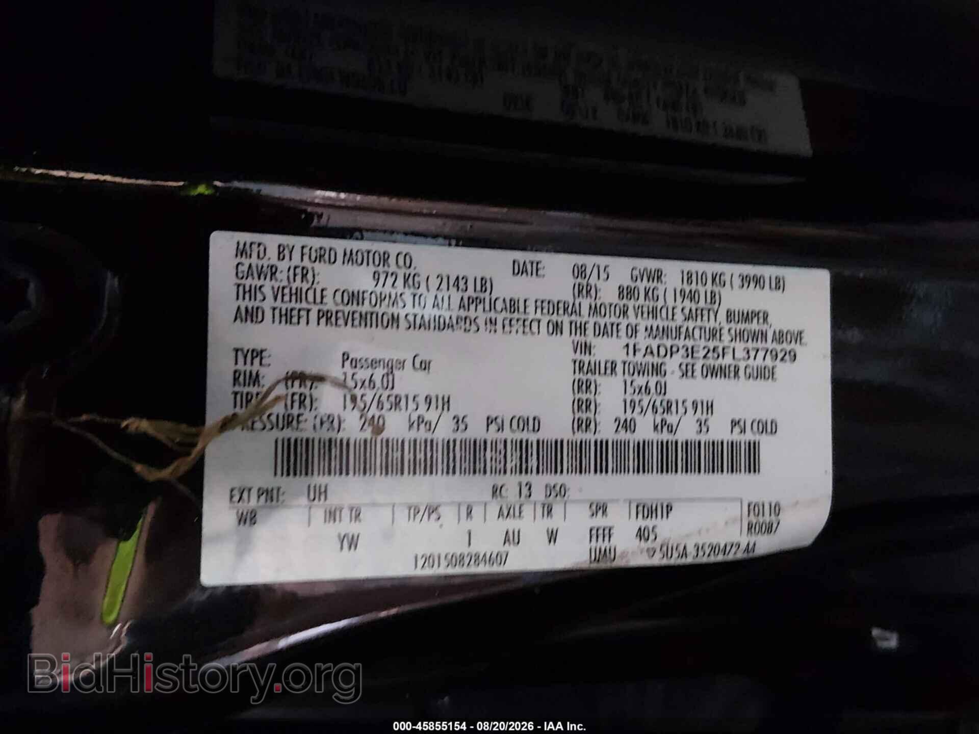 2015 FORD FOCUS - VIN: 1FADP3E25FL377929 - Photo 9