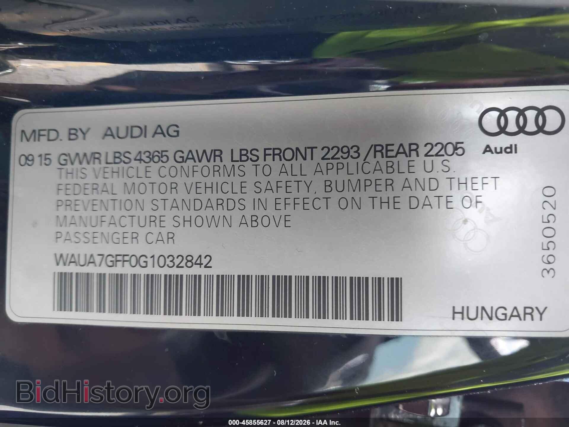 2016 AUDI A3 - VIN: WAUA7GFF0G1032842 - Photo 9