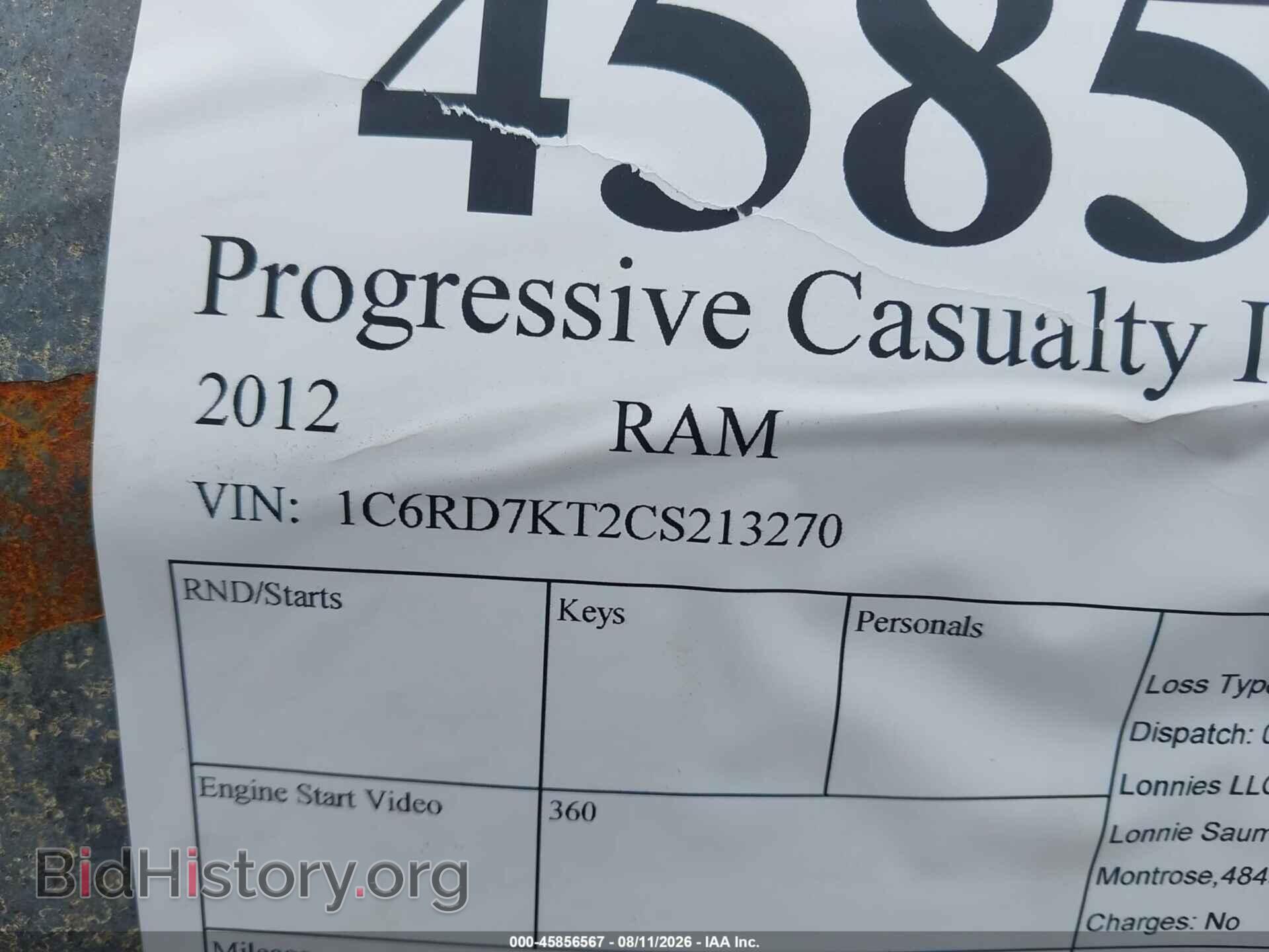 2012 RAM 1500 - VIN: 1C6RD7KT2CS213270 - Фото 9