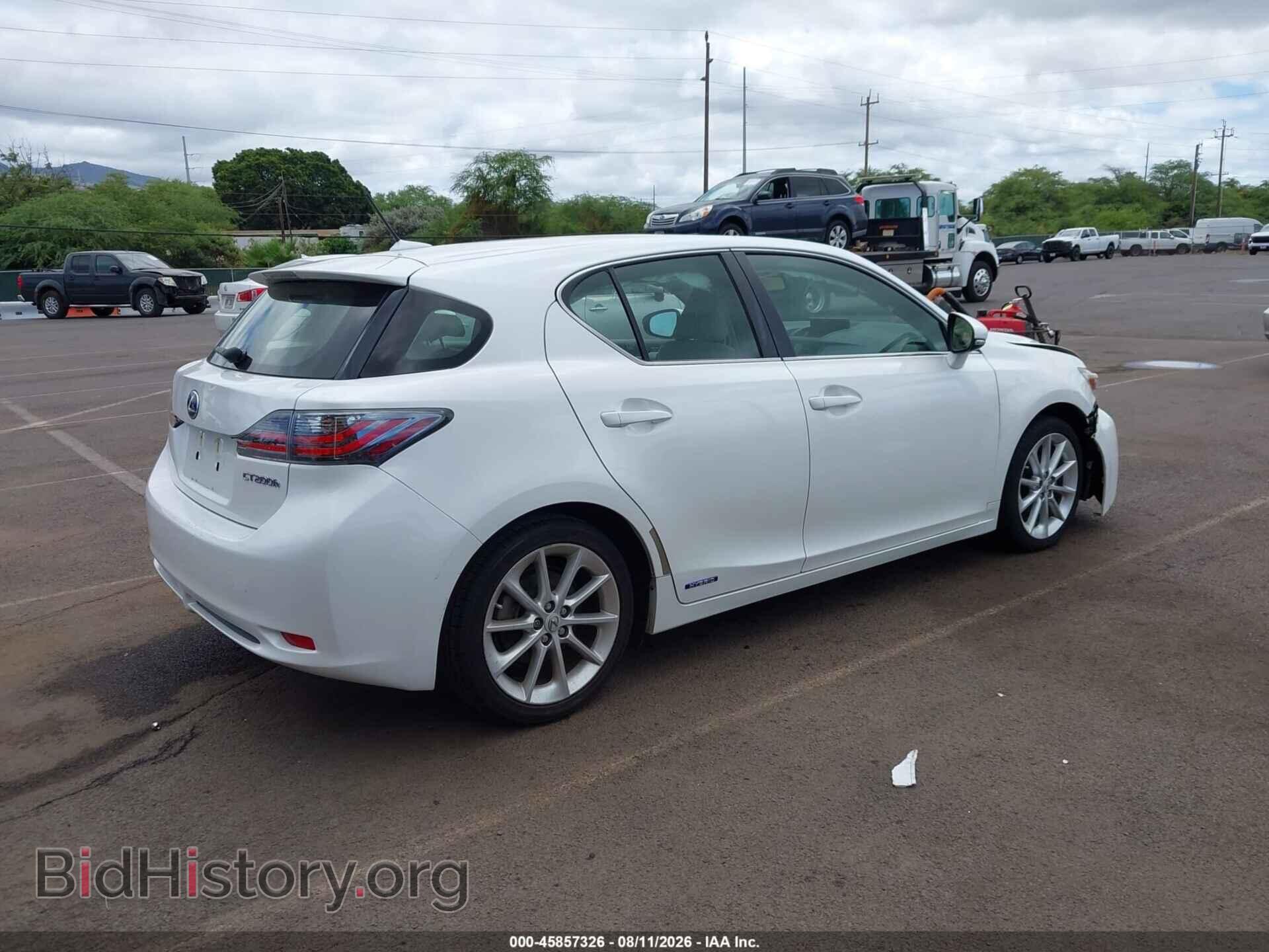 2012 LEXUS CT 200H - VIN: JTHKD5BH0C2083000 - Photo 4