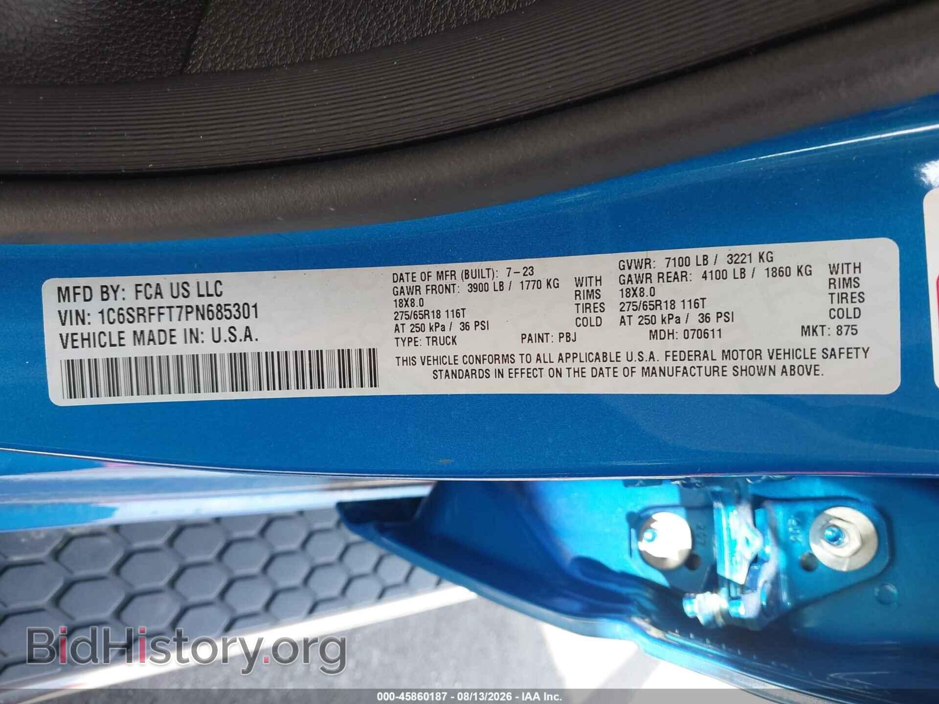 2023 RAM 1500 - VIN: 1C6SRFFT7PN685301 - Photo 9
