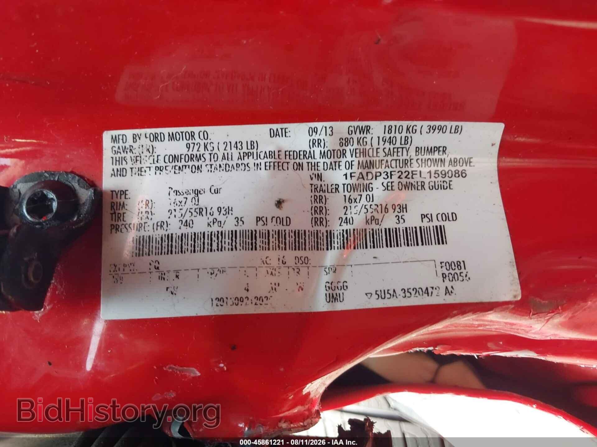 2014 FORD FOCUS - VIN: 1FADP3F22EL159086 - Photo 9