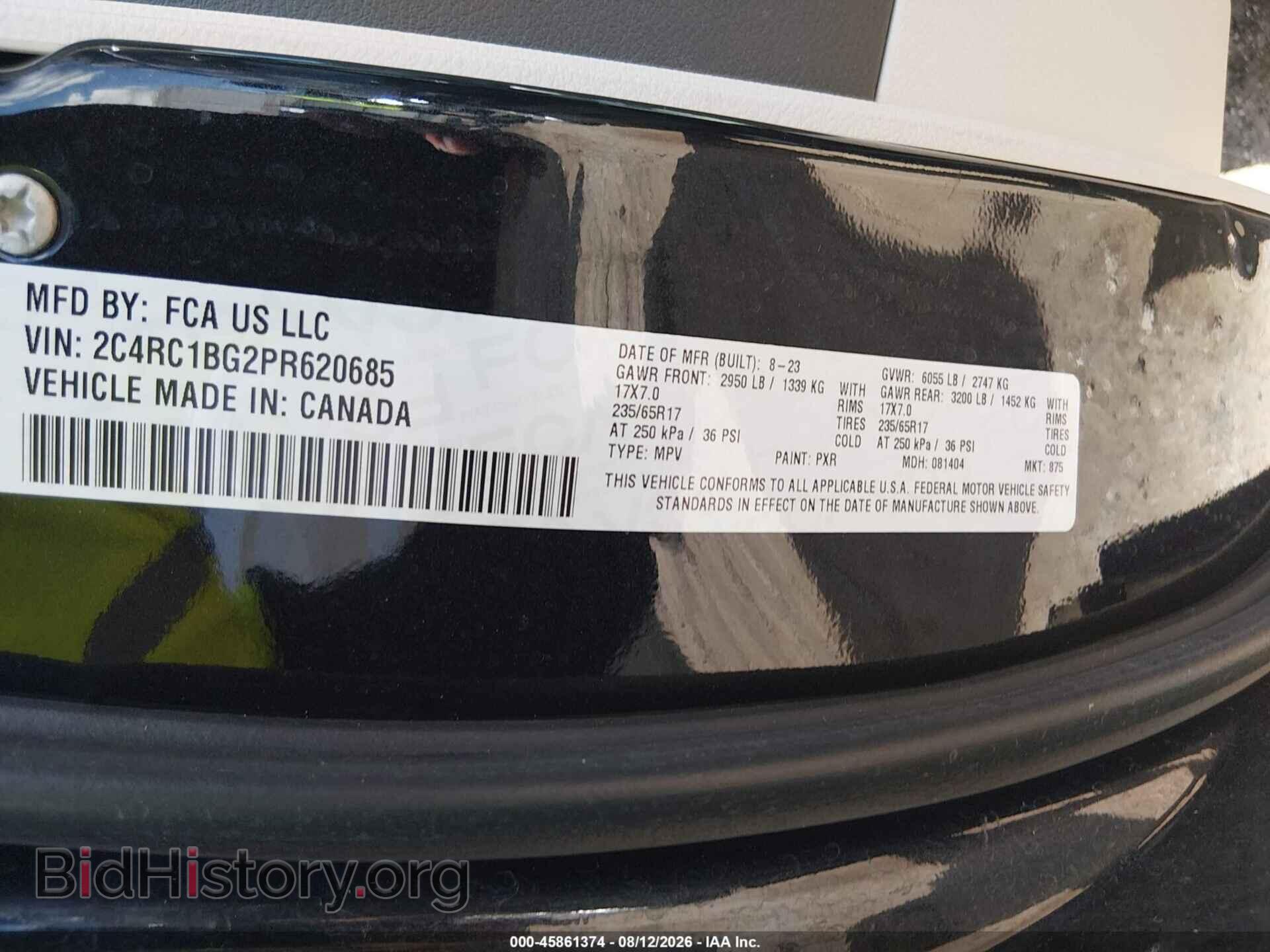 2023 CHRYSLER PACIFICA - VIN: 2C4RC1BG2PR620685 - Photo 9
