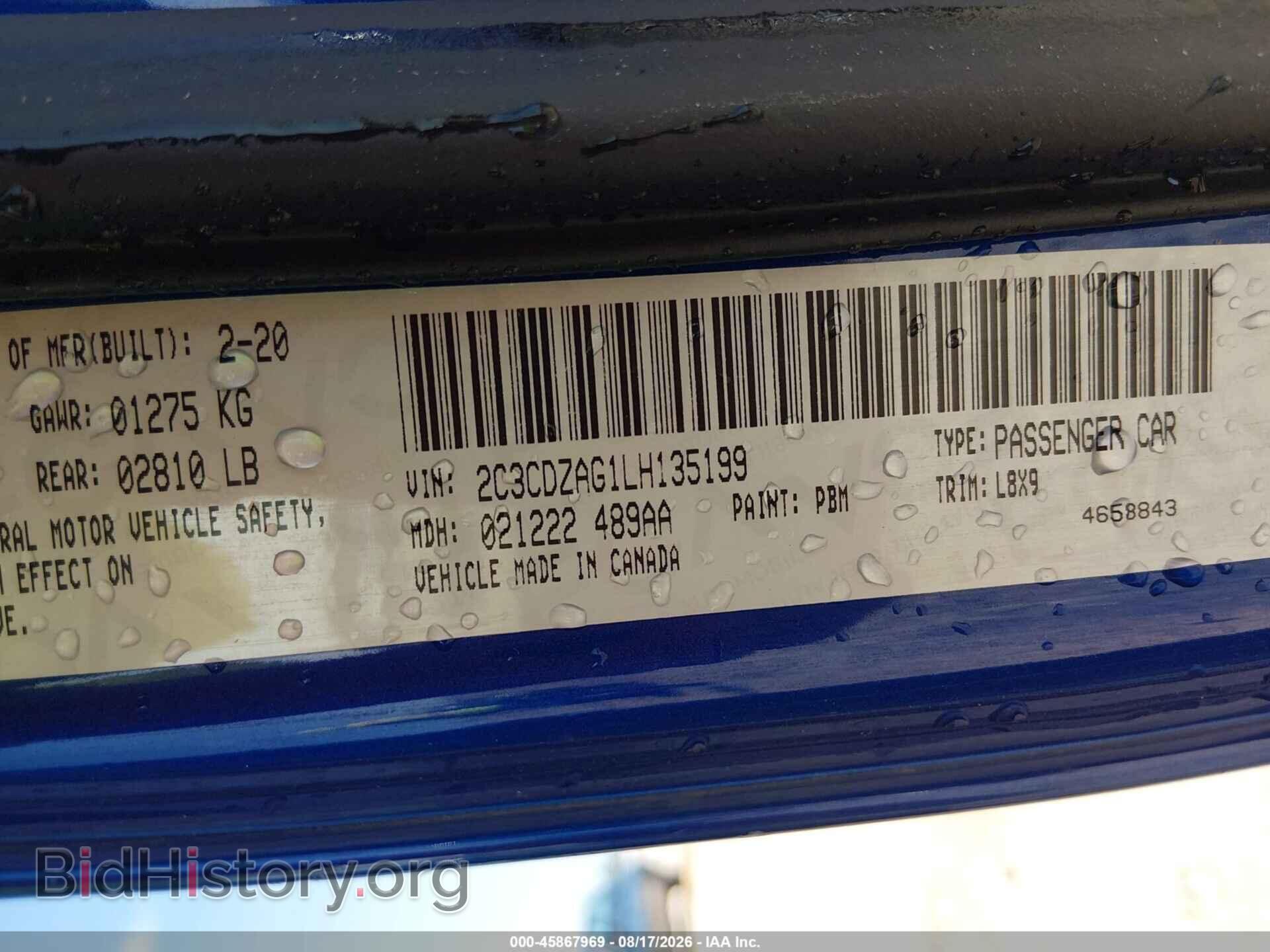 2020 DODGE CHALLENGER - VIN: 2C3CDZAG1LH135199 - Photo 9