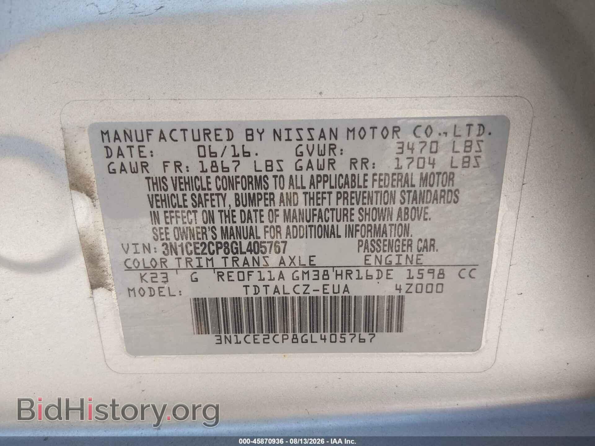 2016 NISSAN VERSA NOTE - VIN: 3N1CE2CP8GL405767 - Photo 9