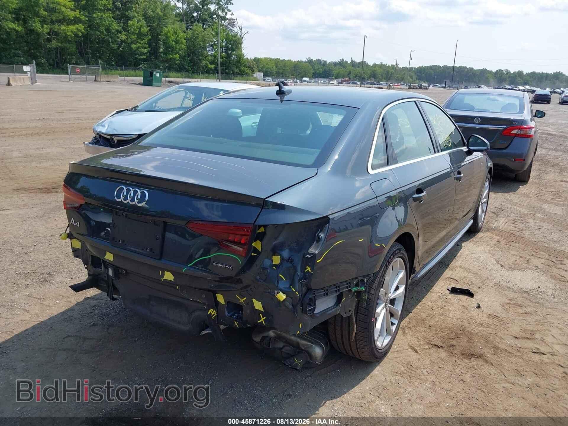 2019 AUDI A4 - VIN: WAUDNAF45KA003036 - Фото 4