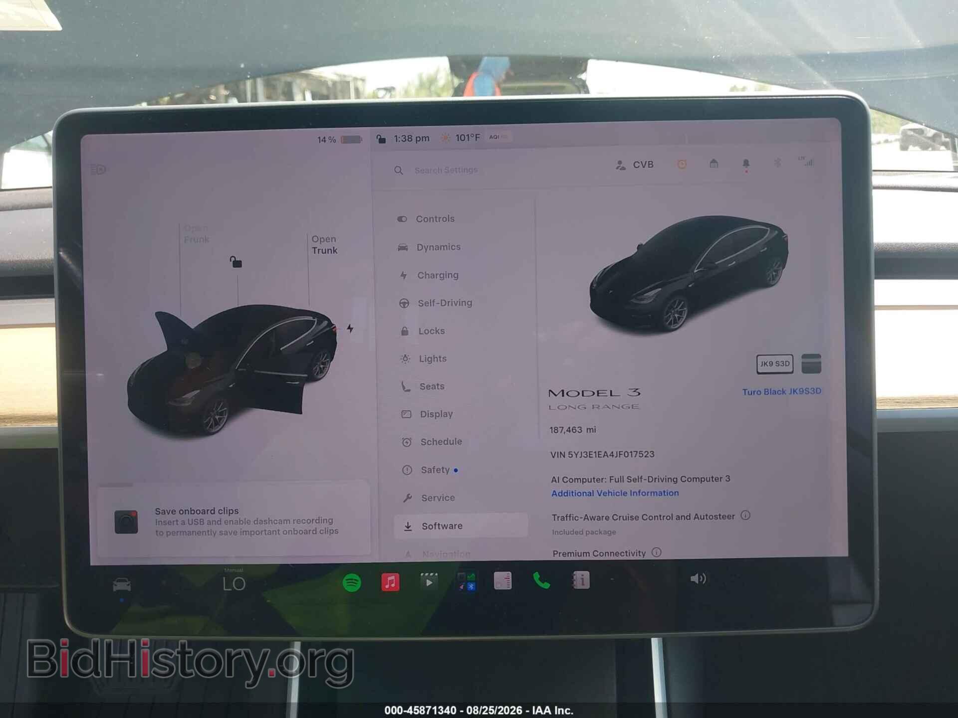 2018 TESLA MODEL 3 - VIN: 5YJ3E1EA4JF017523 - Фото 14