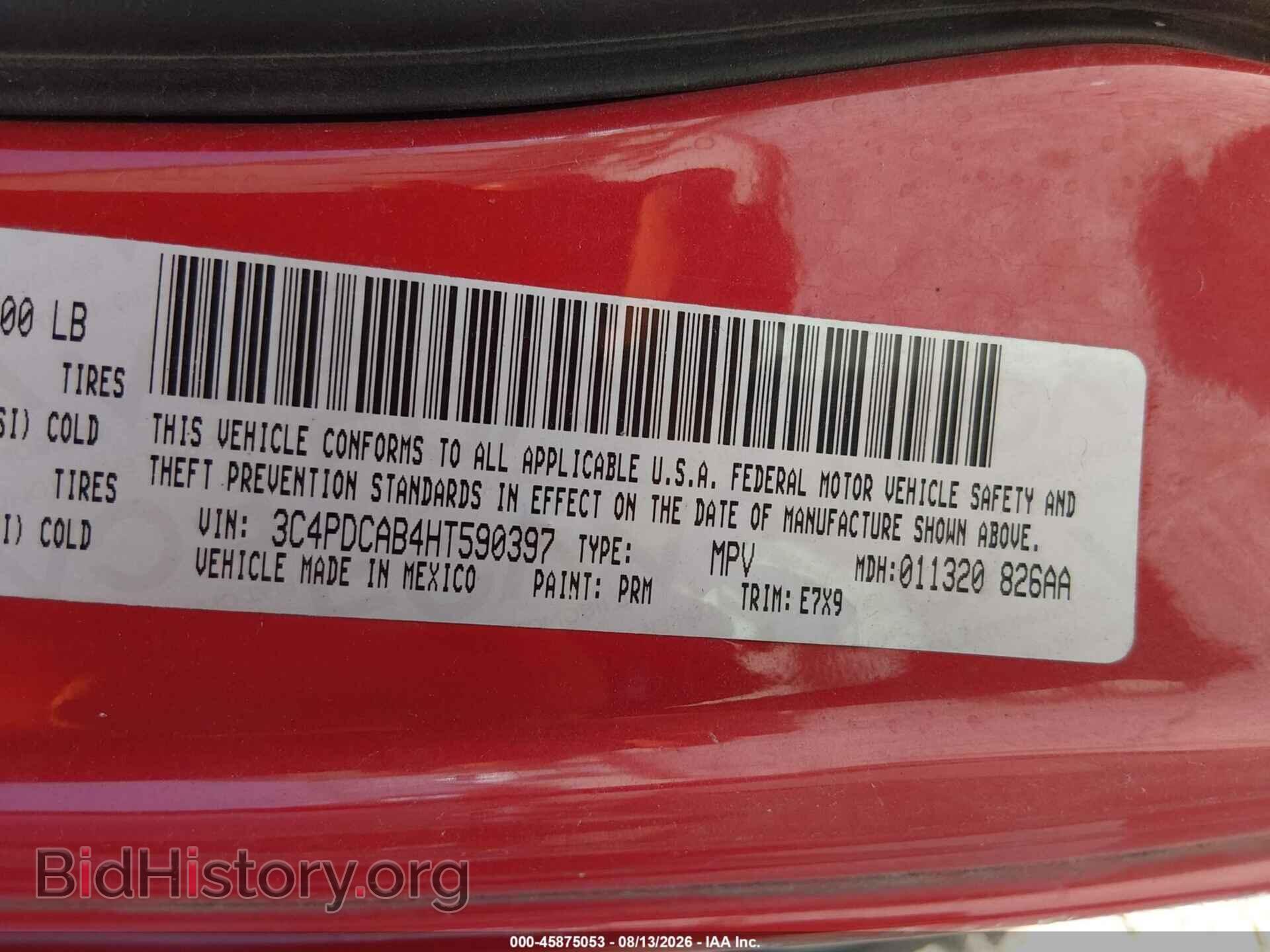 2017 DODGE JOURNEY - VIN: 3C4PDCAB4HT590397 - Photo 9