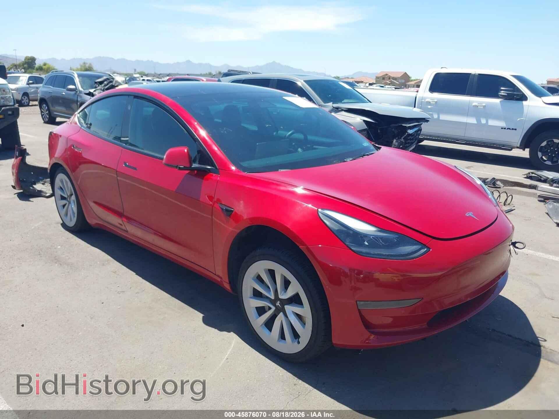Photo 5YJ3E1EA5NF185855 - TESLA MODEL 3 2022