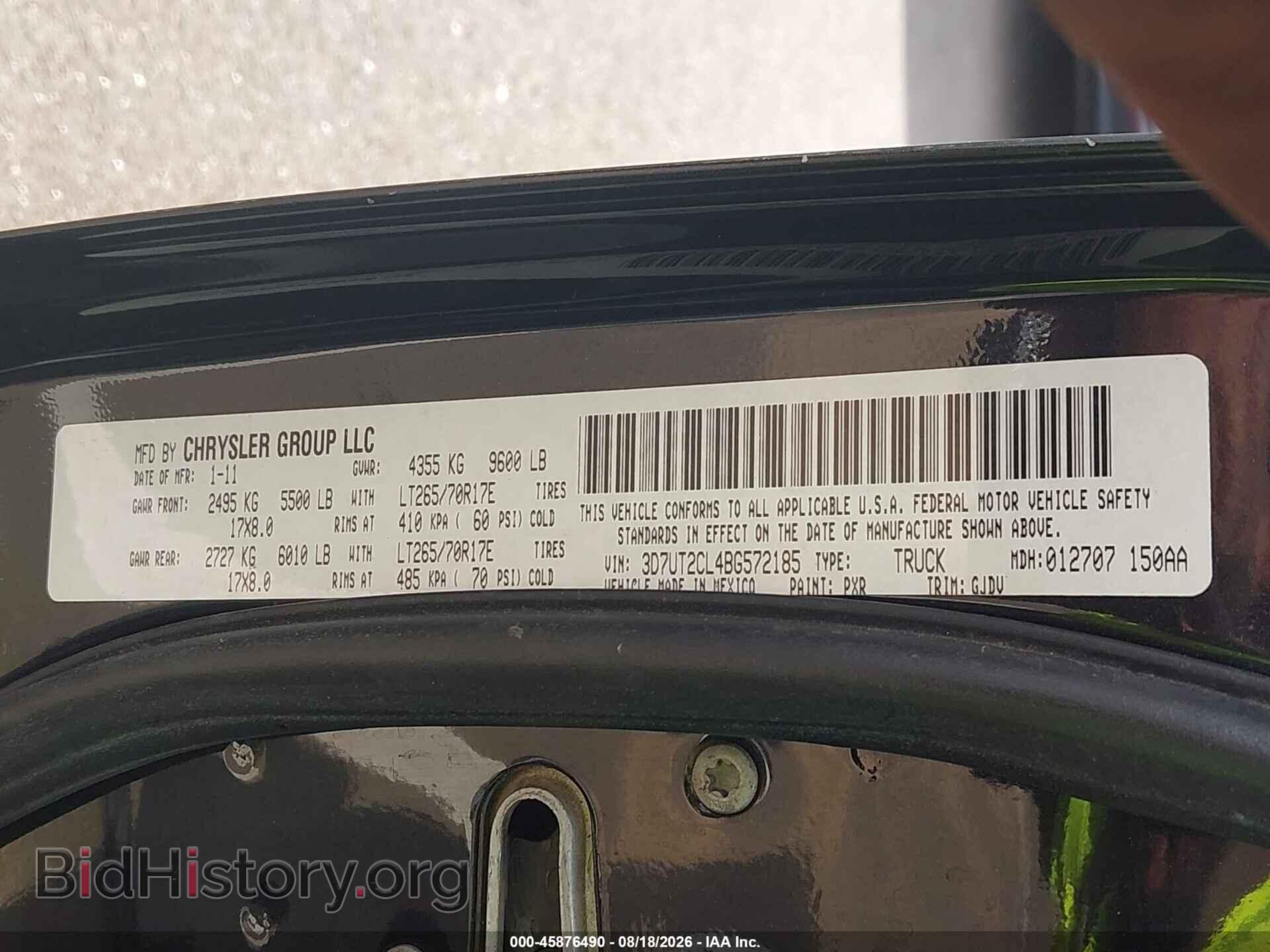 2011 RAM RAM 2500 - VIN: 3D7UT2CL4BG572185 - Photo 9